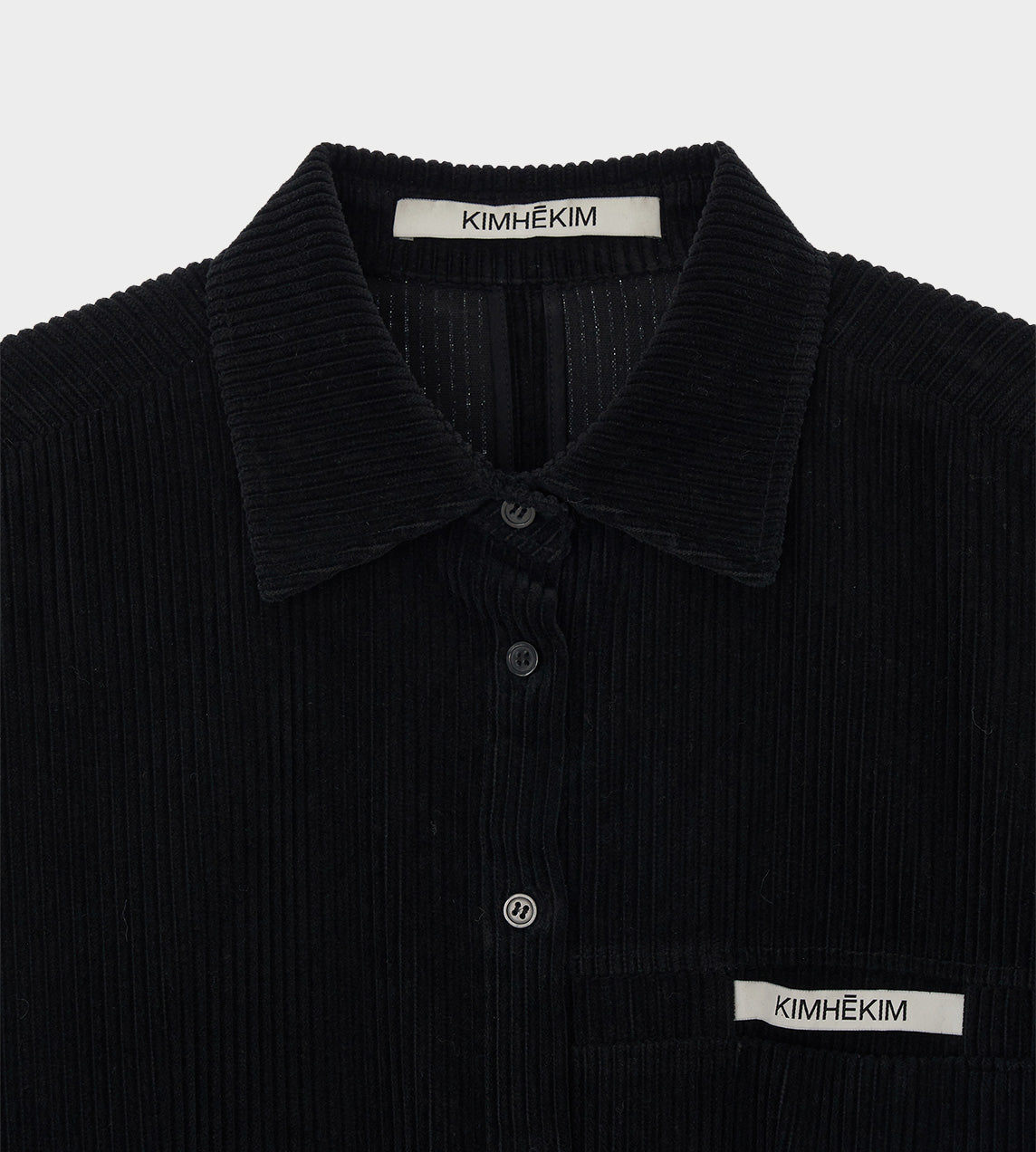 KIMHEKIM - Corduroy Labelled Flap Shirt