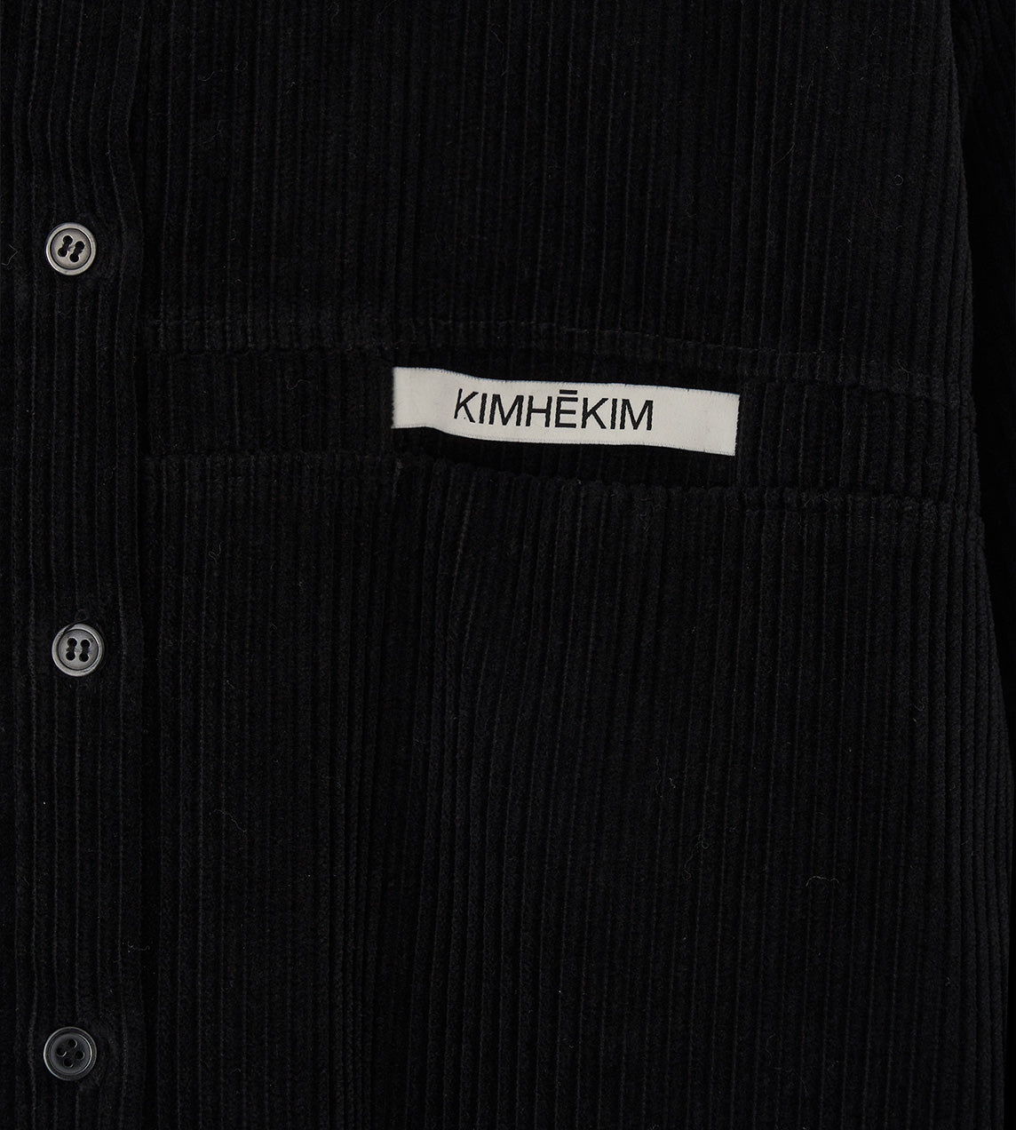 KIMHEKIM - Corduroy Labelled Flap Shirt