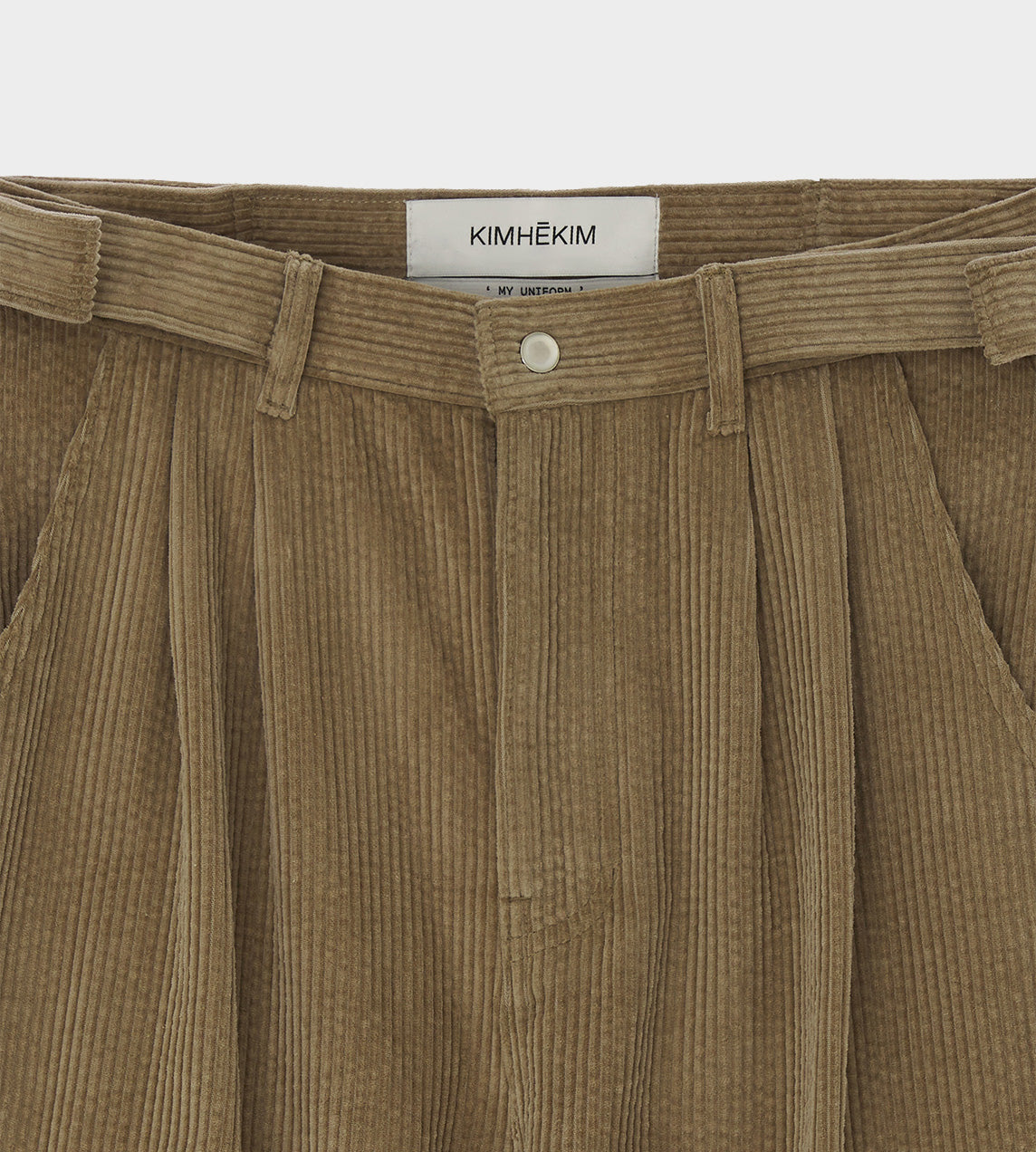 KIMHEKIM - Two Pocket Corduroy Wide Pants