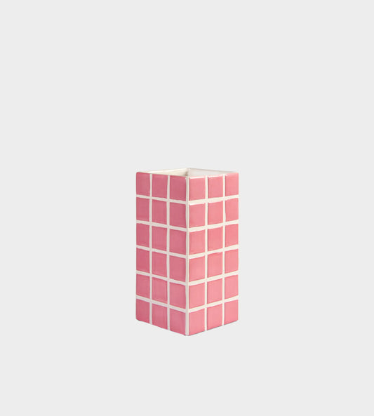 &Klevering - Vase Tile Pink