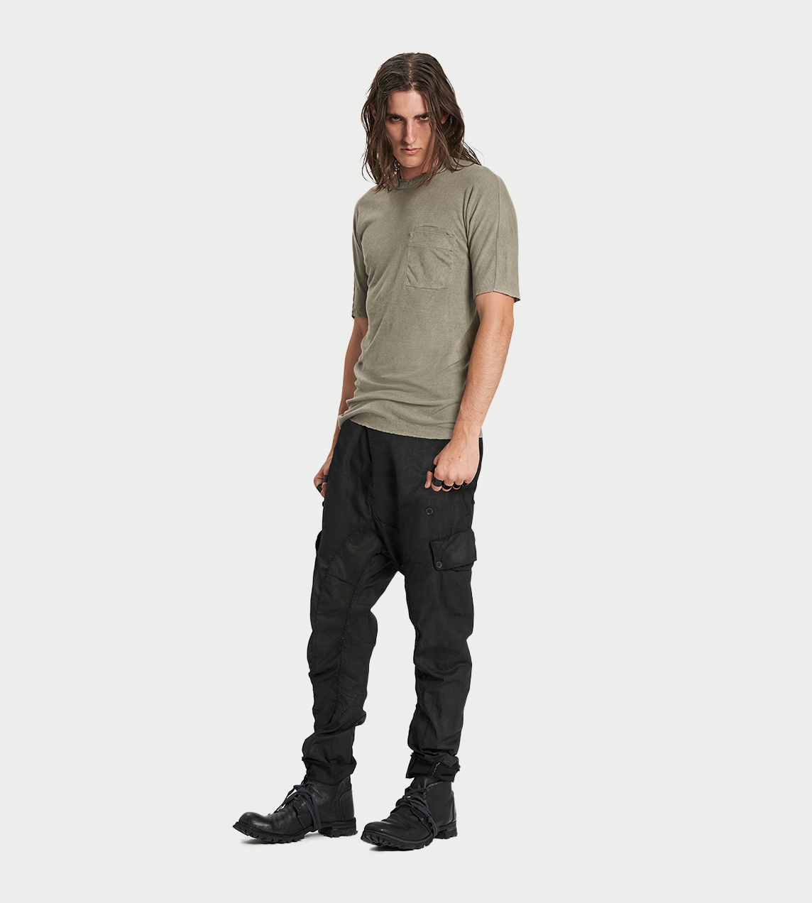 Masnada - Short Sleeve Tee Verdigris Stone