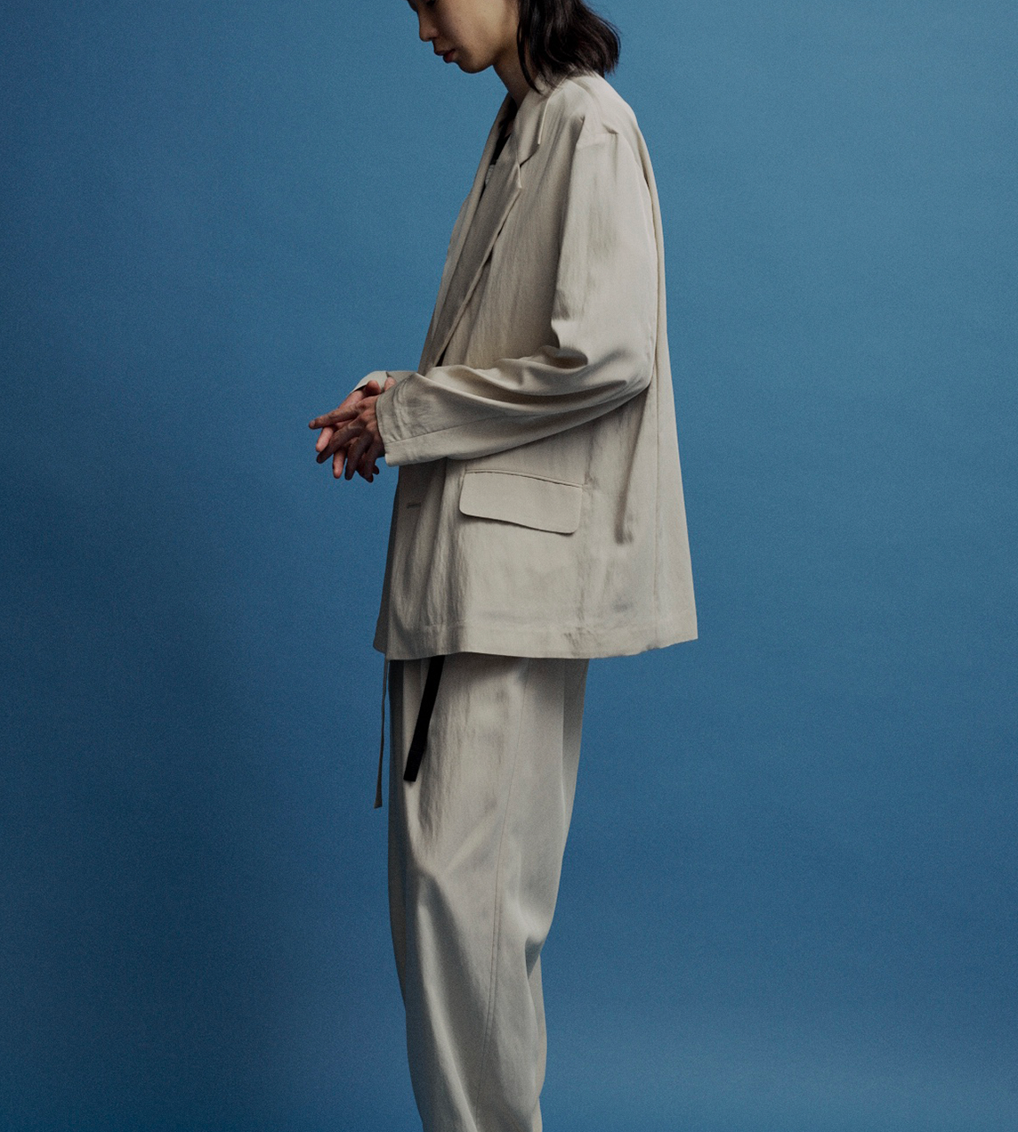 UJOH - 2BS Belt Jacket Beige