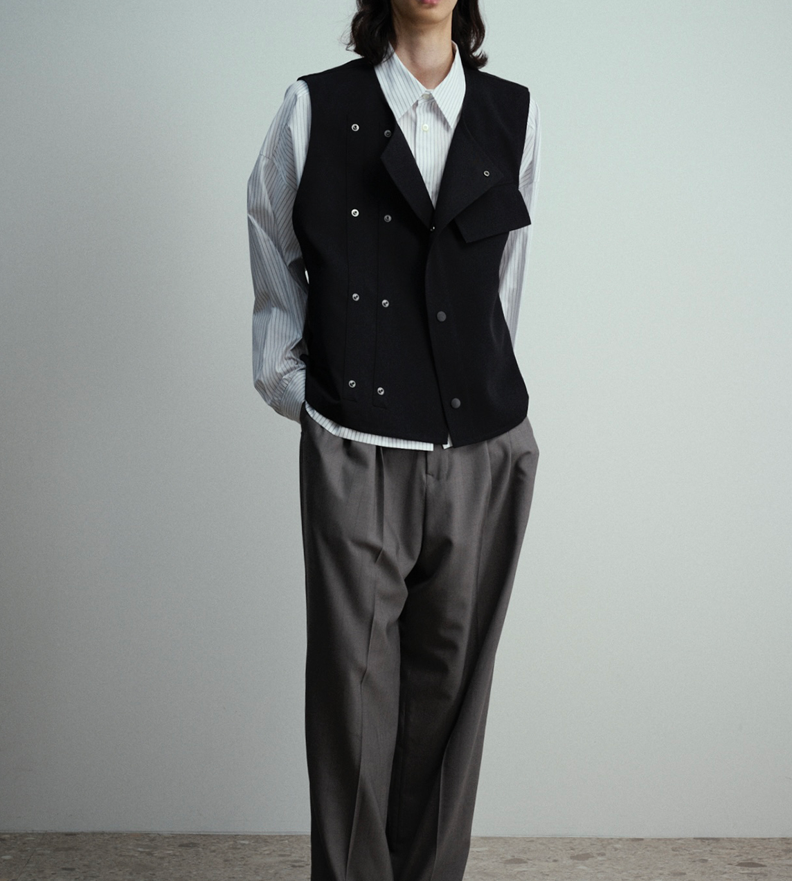 UJOH - Double Front Vest Black