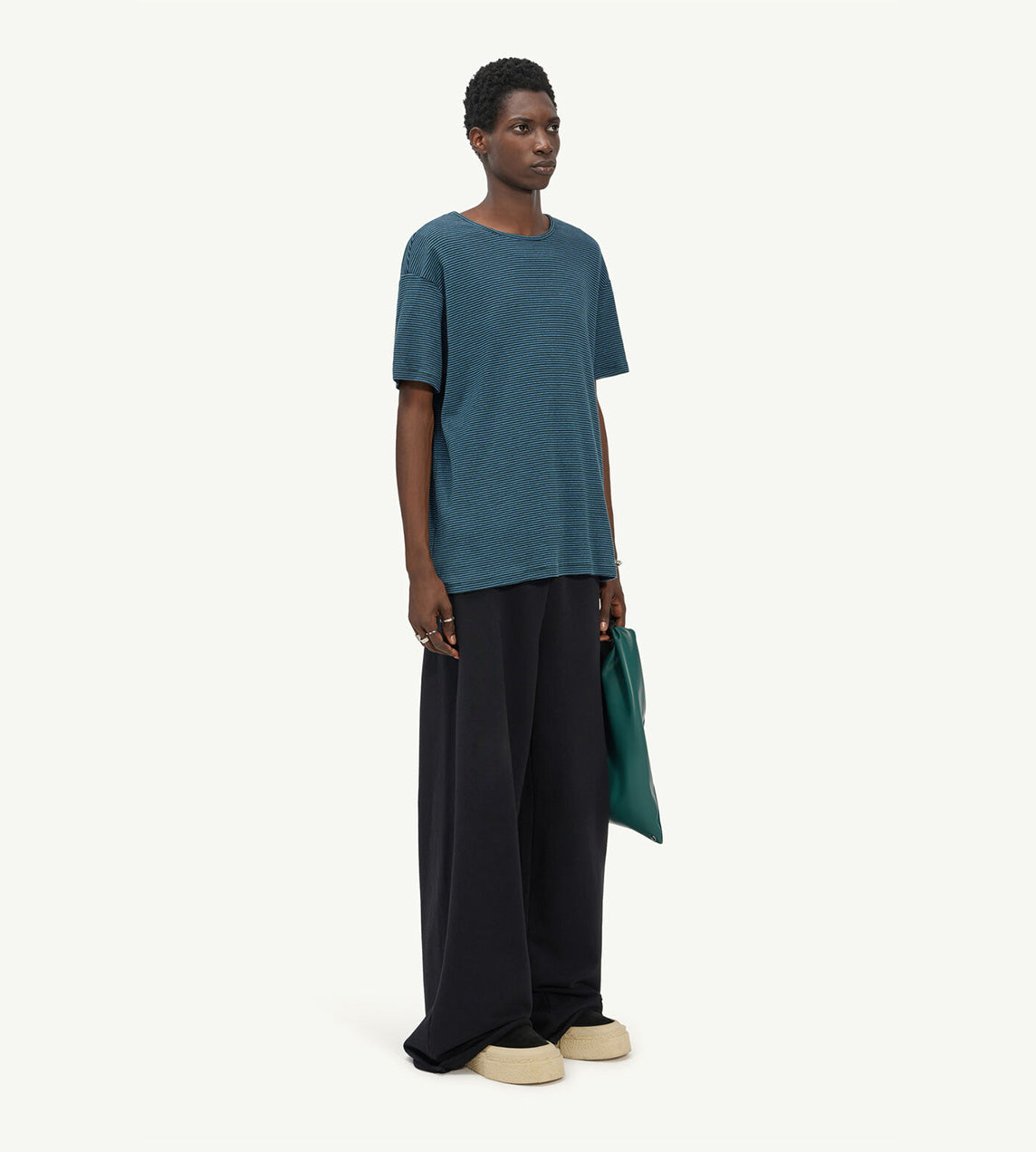MM6 MAISON MARGIELA - Double Wrap Striped T-Shirt