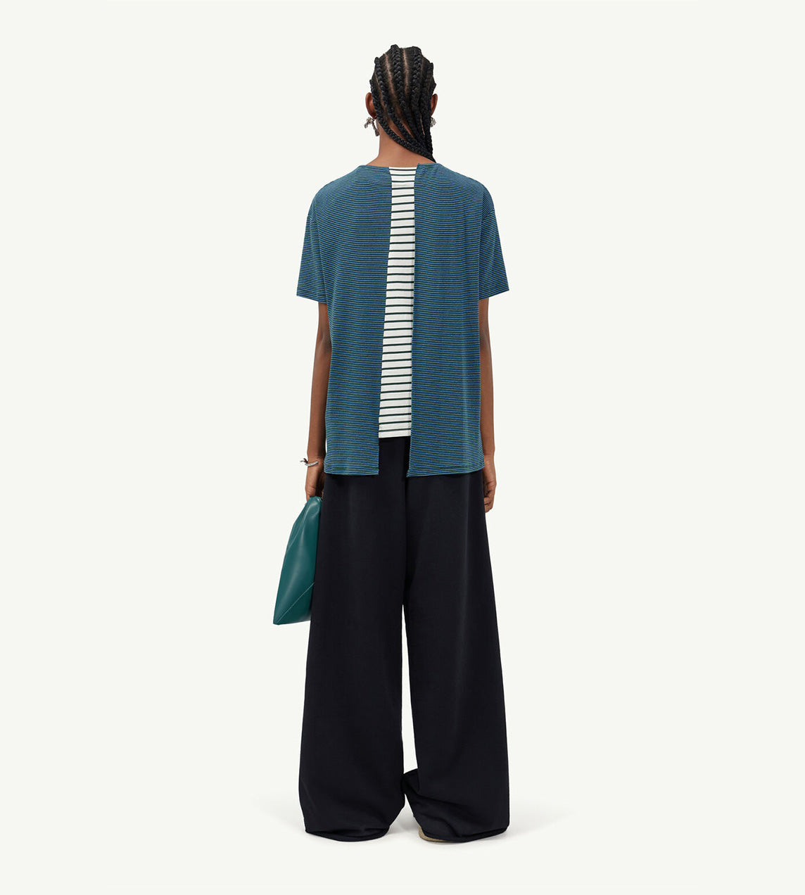 MM6 MAISON MARGIELA - Double Wrap Striped T-Shirt