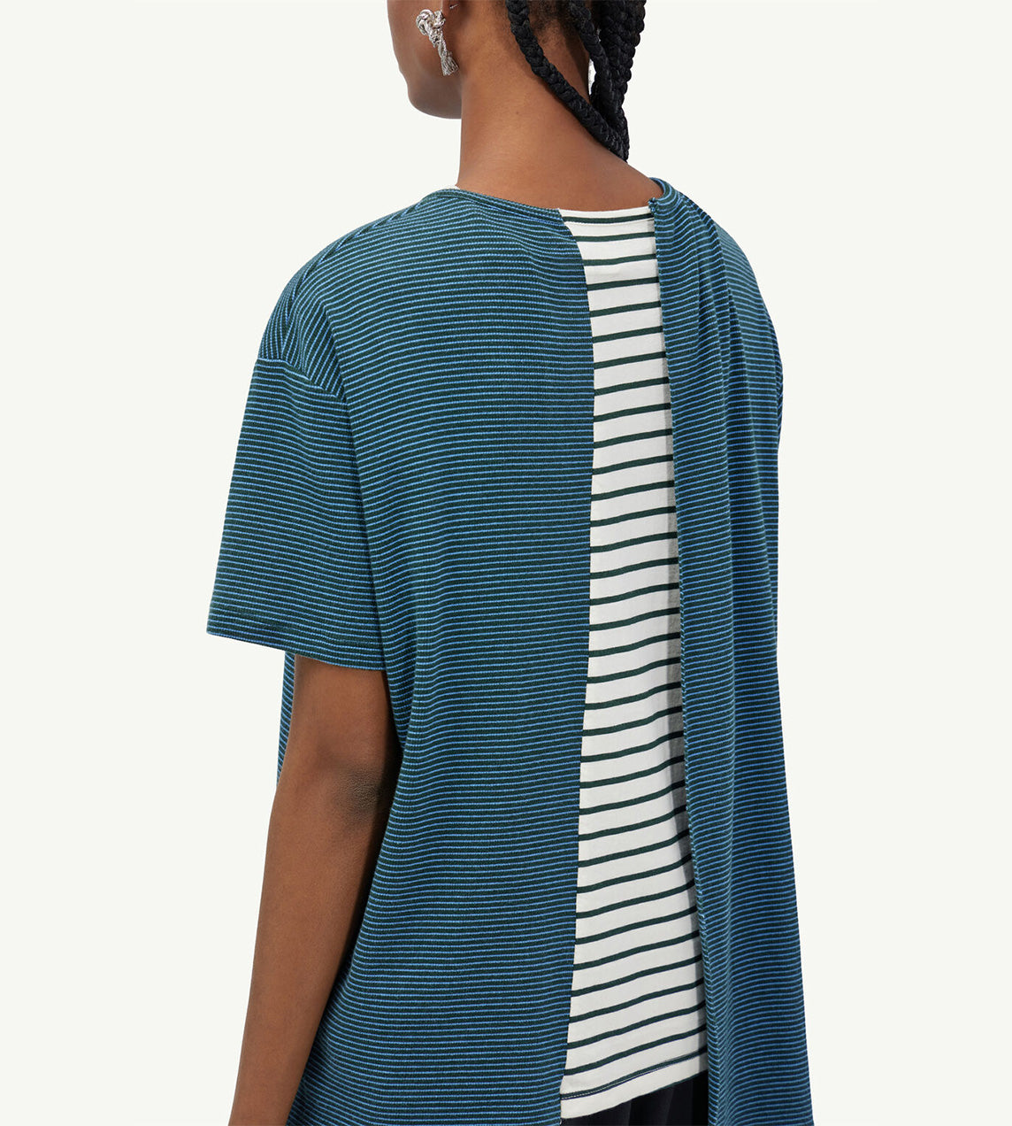 MM6 MAISON MARGIELA - Double Wrap Striped T-Shirt