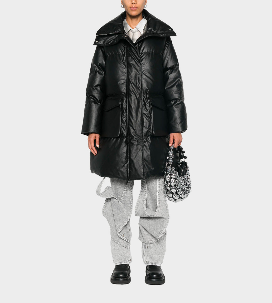 MM6 Maison Margiela - Signature Puffed Parka Black