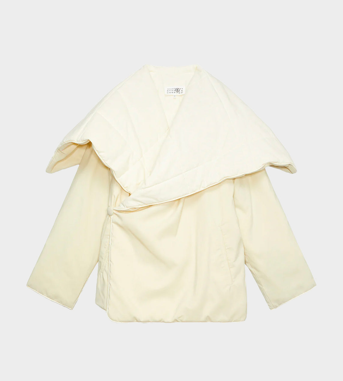 MM6 Maison Margiela - Padded Wrap Coat White