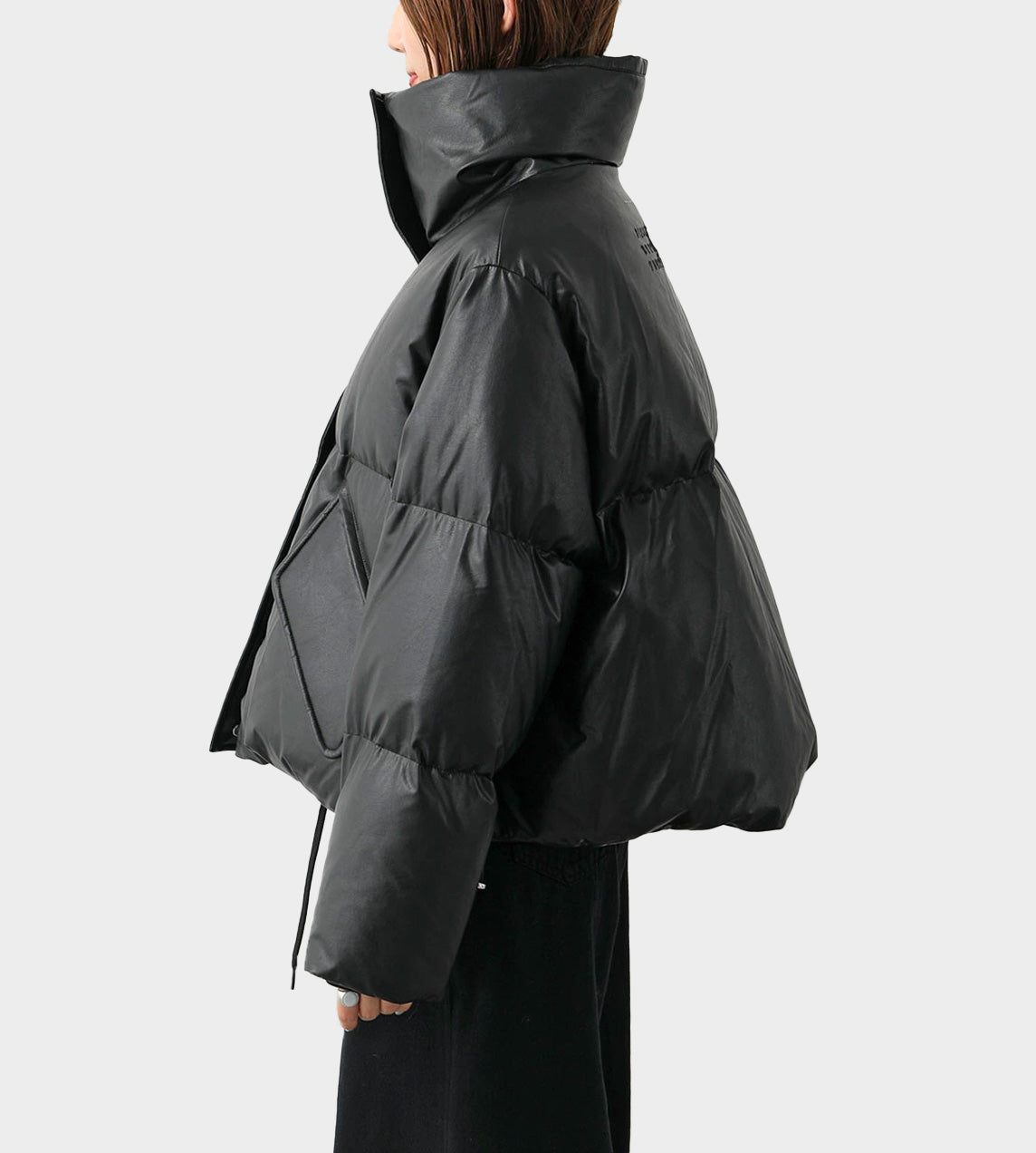 MM6 Maison Margiela - Signature Cropped Puffer Black