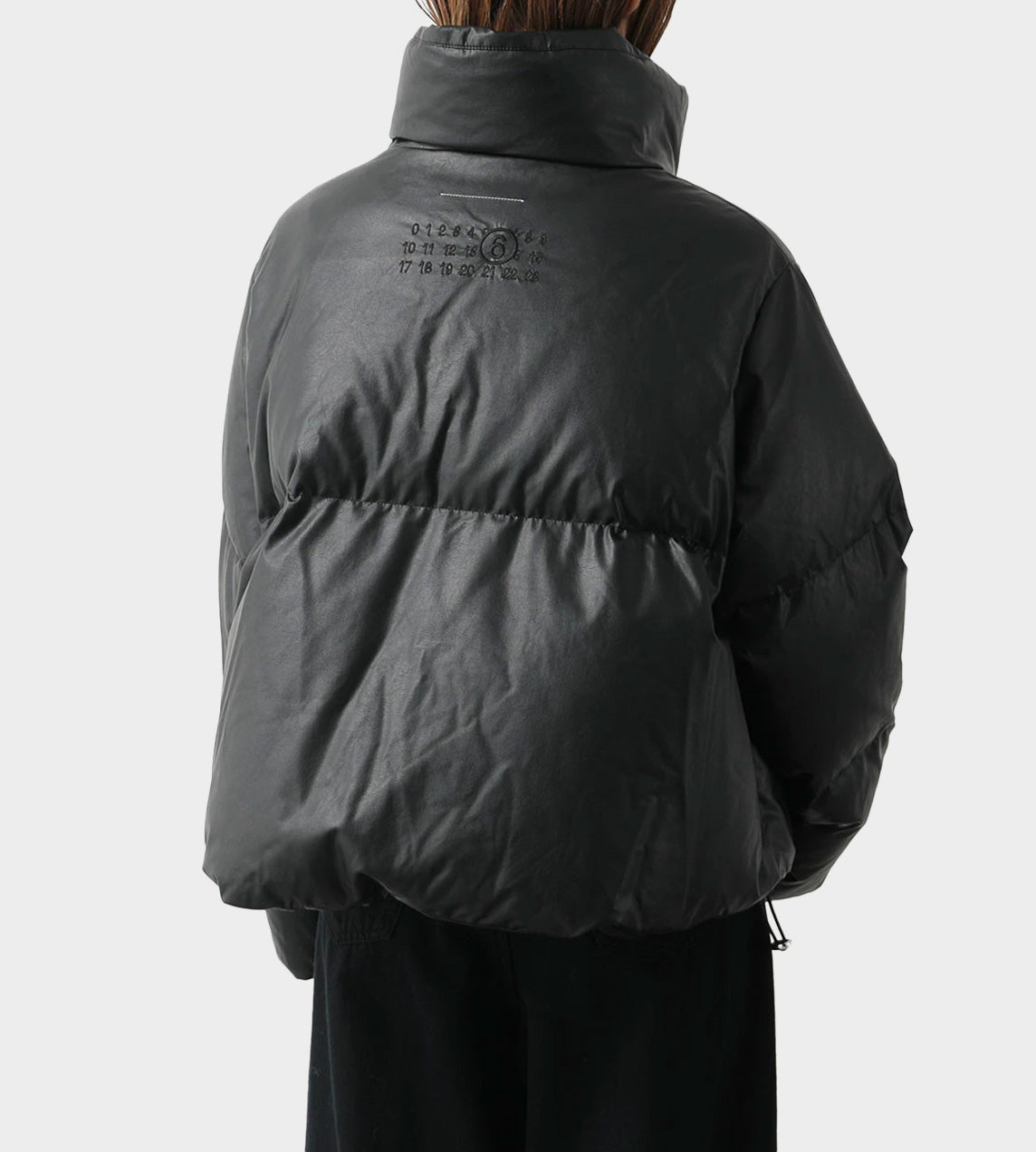 MM6 Maison Margiela - Signature Cropped Puffer Black