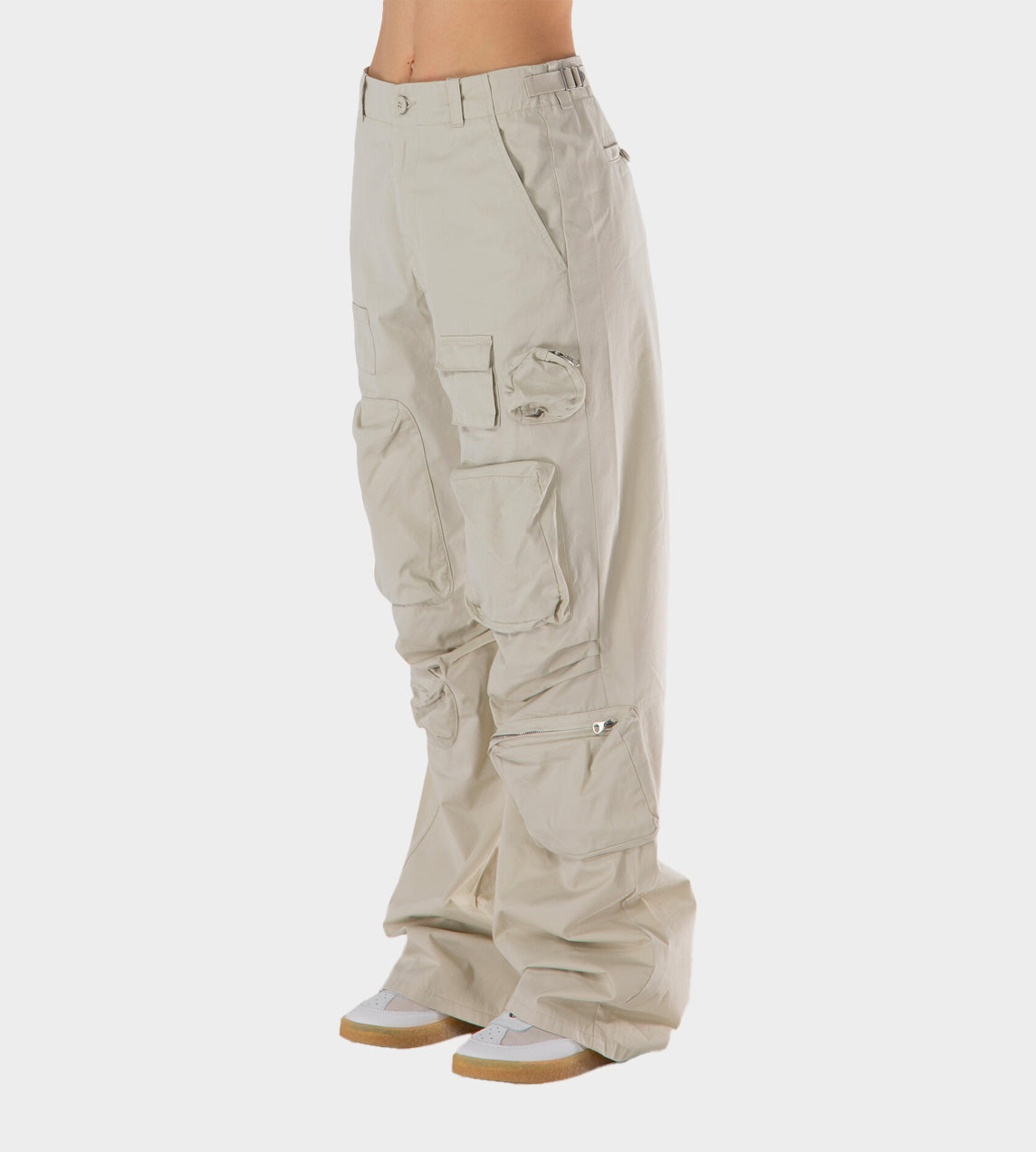 MM6 Maison Margiela - Utility Wide Leg Pants Off White