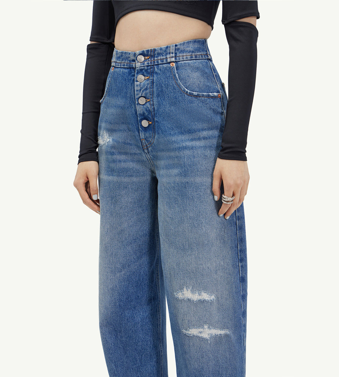 MM6 Maison Margiela - High Waist Baggy Jeans