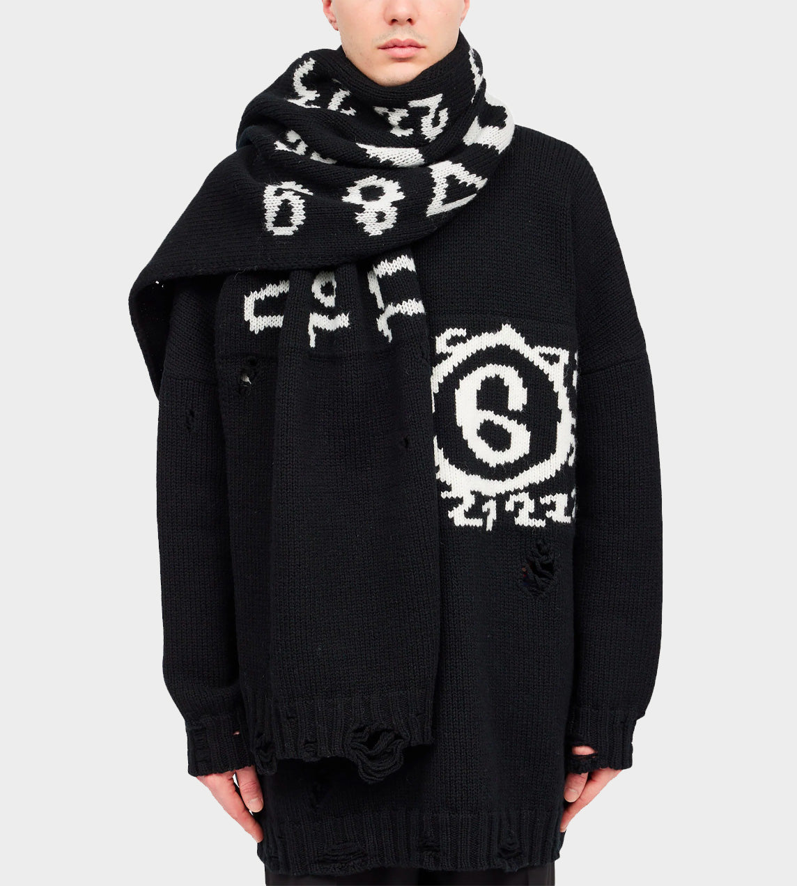MM6 Maison Margiela - Logo Scarf Black