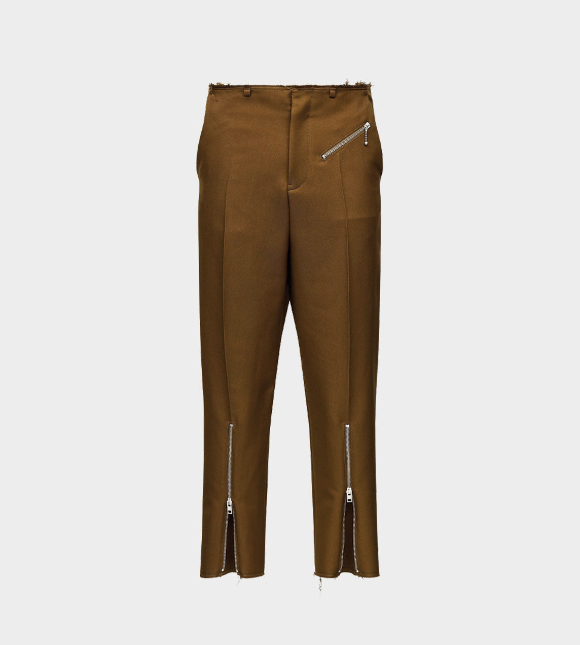 MM6 Maison Margiela - Zip Detail Trousers Brown
