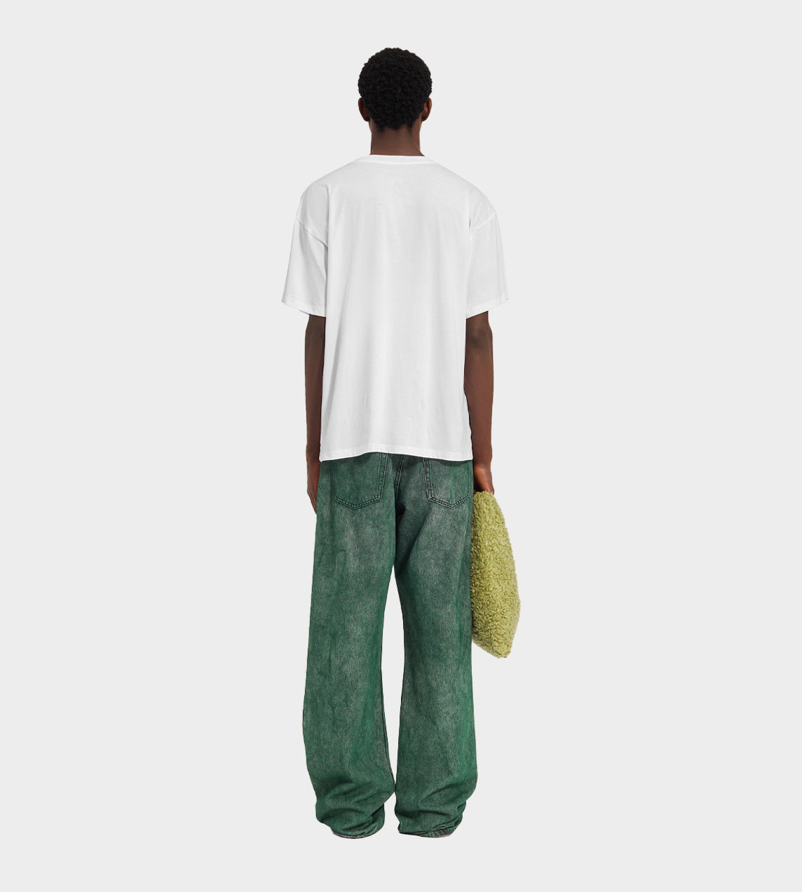 MM6 Maison Margiela - Small Yellow Logo Tee White