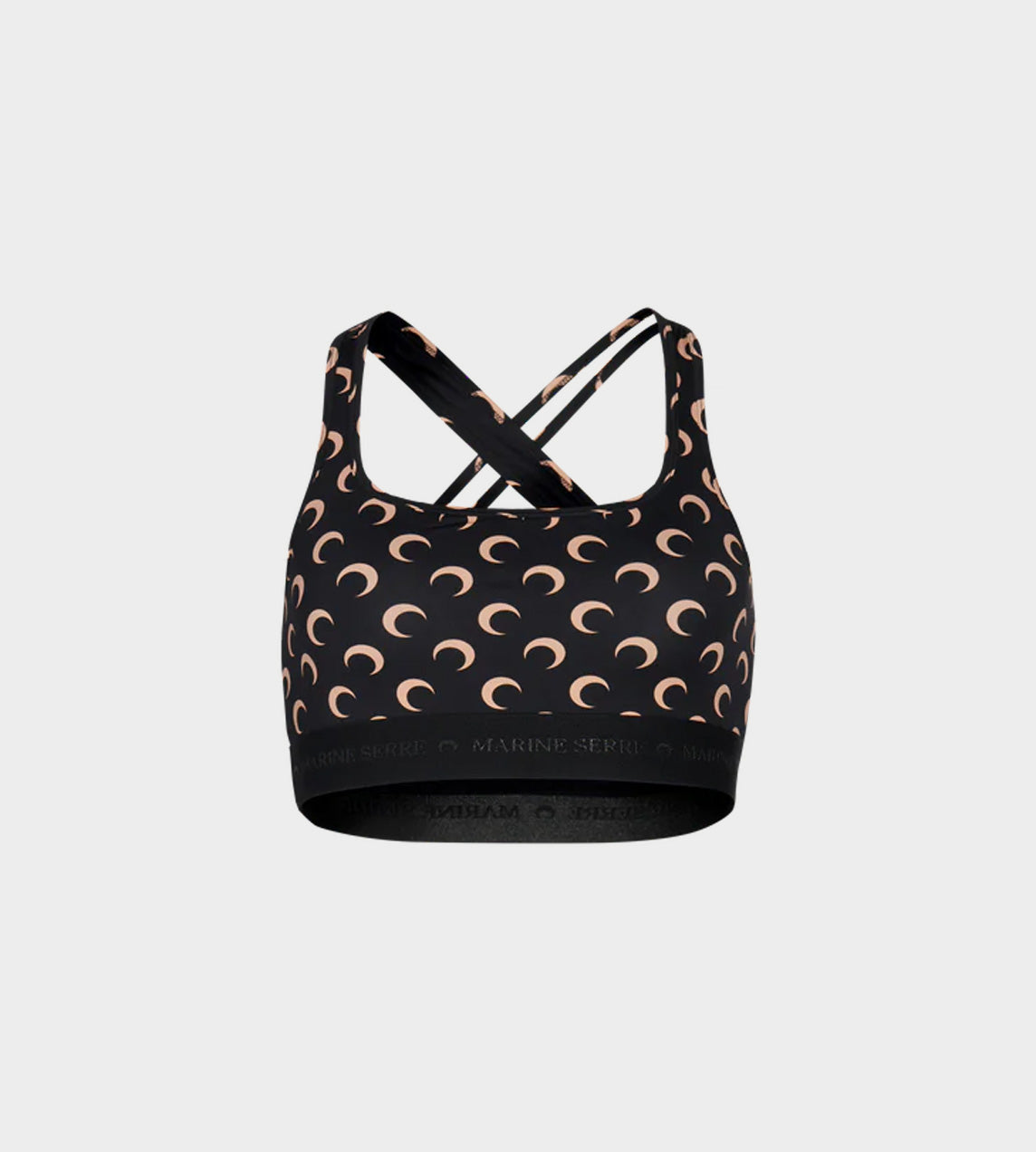 Marine Serre - All Over Moon Bra Black