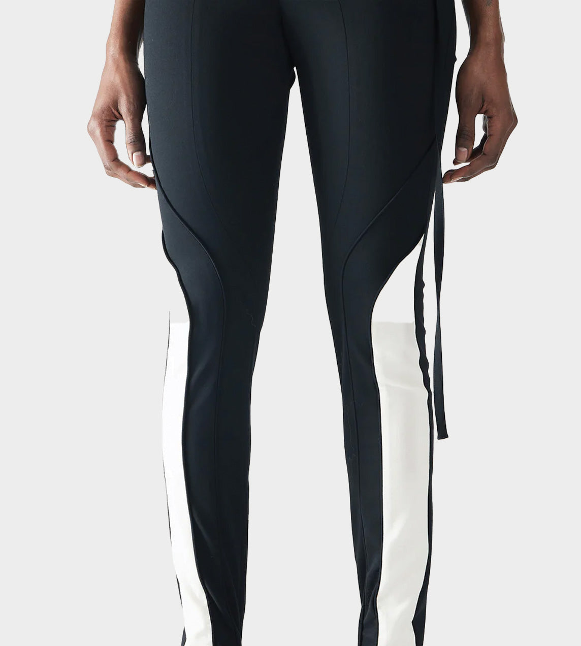 Ottolinger - Fitted Contrast Suit Pants Black