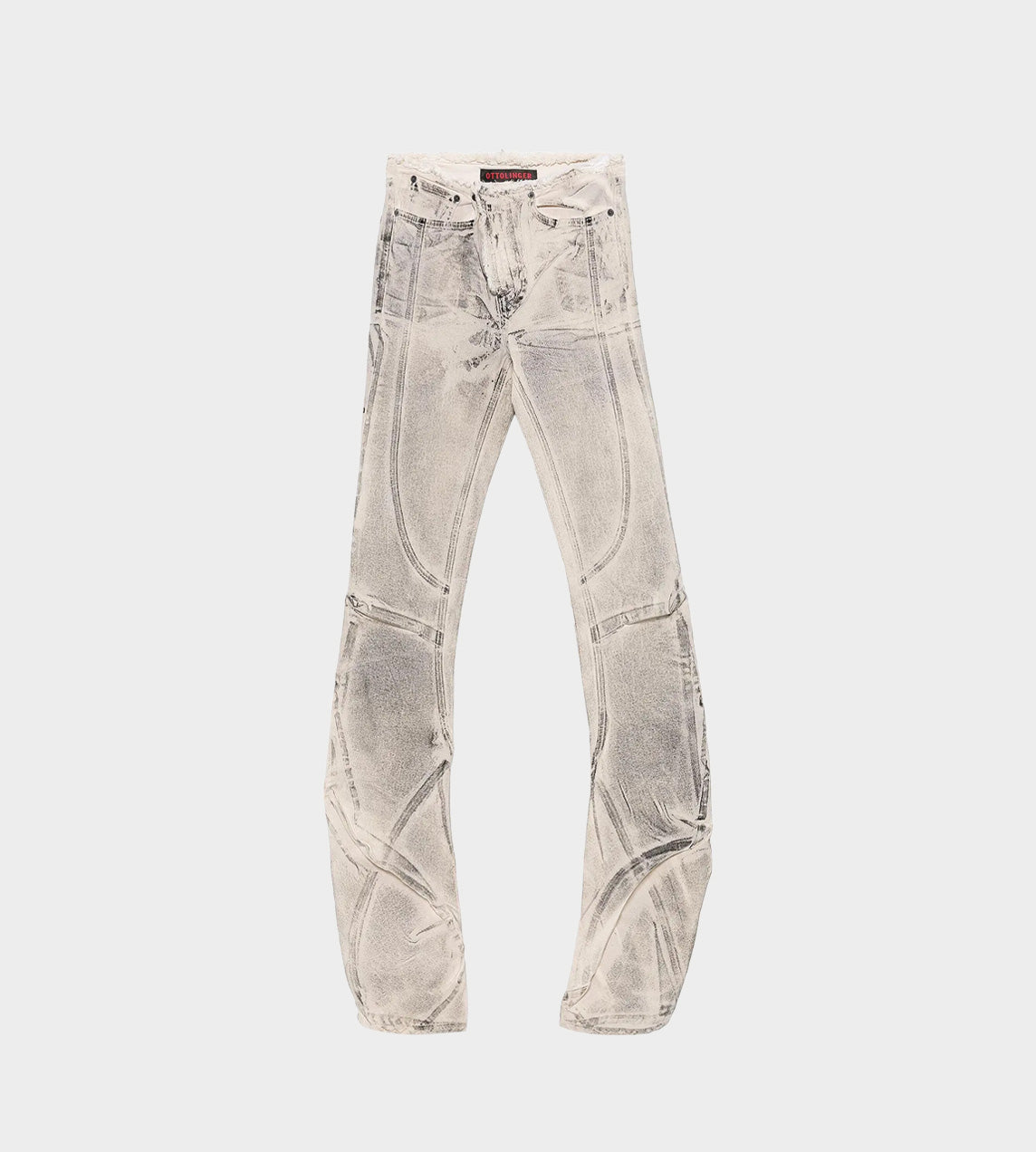 OTTOLINGER - Raw-edge Drape Denim Pants