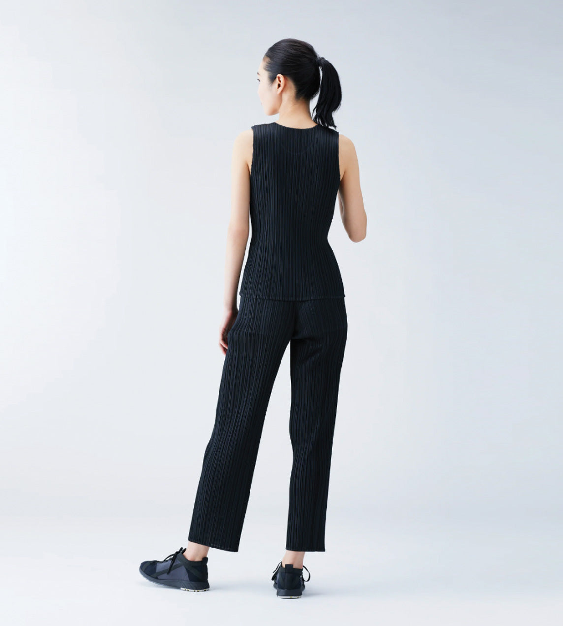 Pleats Please Issey Miyake - Basic Straight Pleated Pant Black