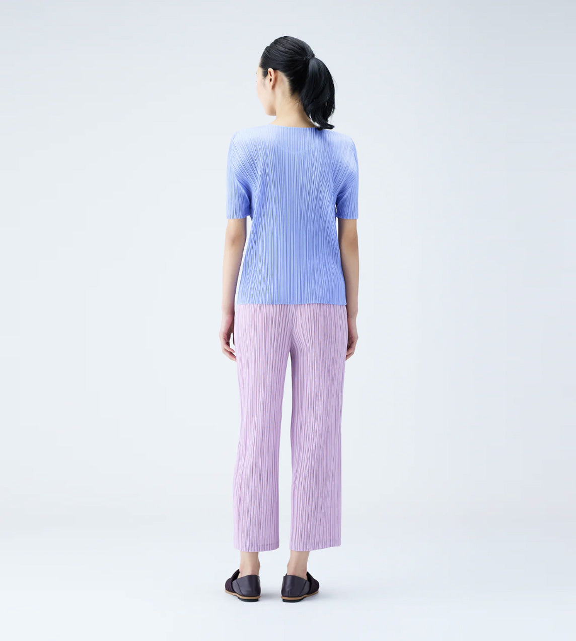 Pleats Please Issey Miyake - Thicker Pleat Cropped Pants Pink/Purple
