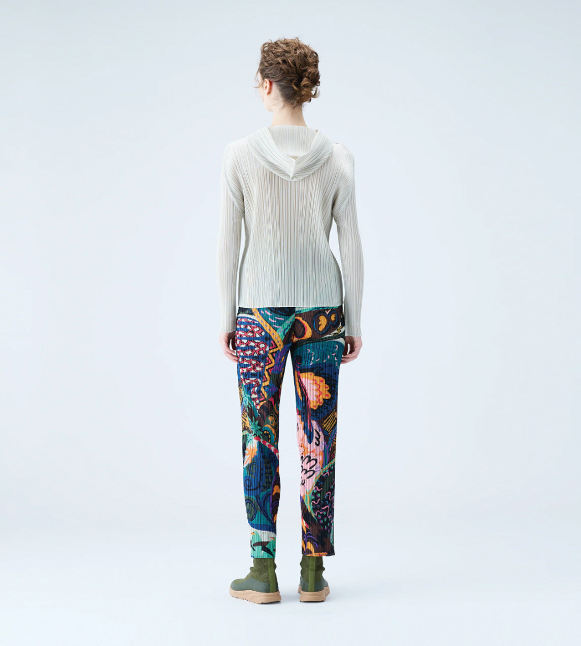 Pleats Please Issey Miyake - Snowrunner Printed Pants Dark Print