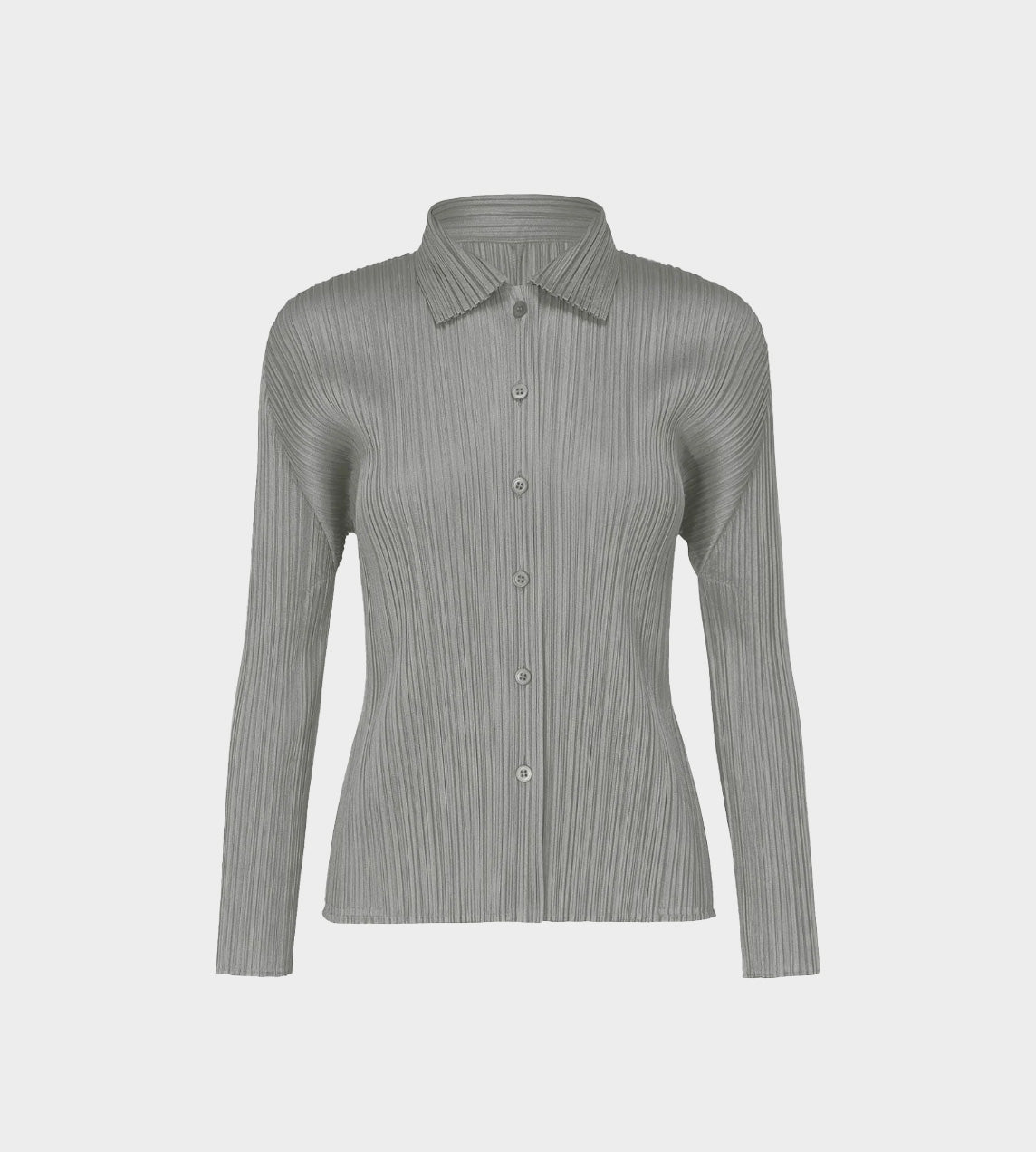 Pleats Please Issey Miyake - Basic Pleated Shirt Grey