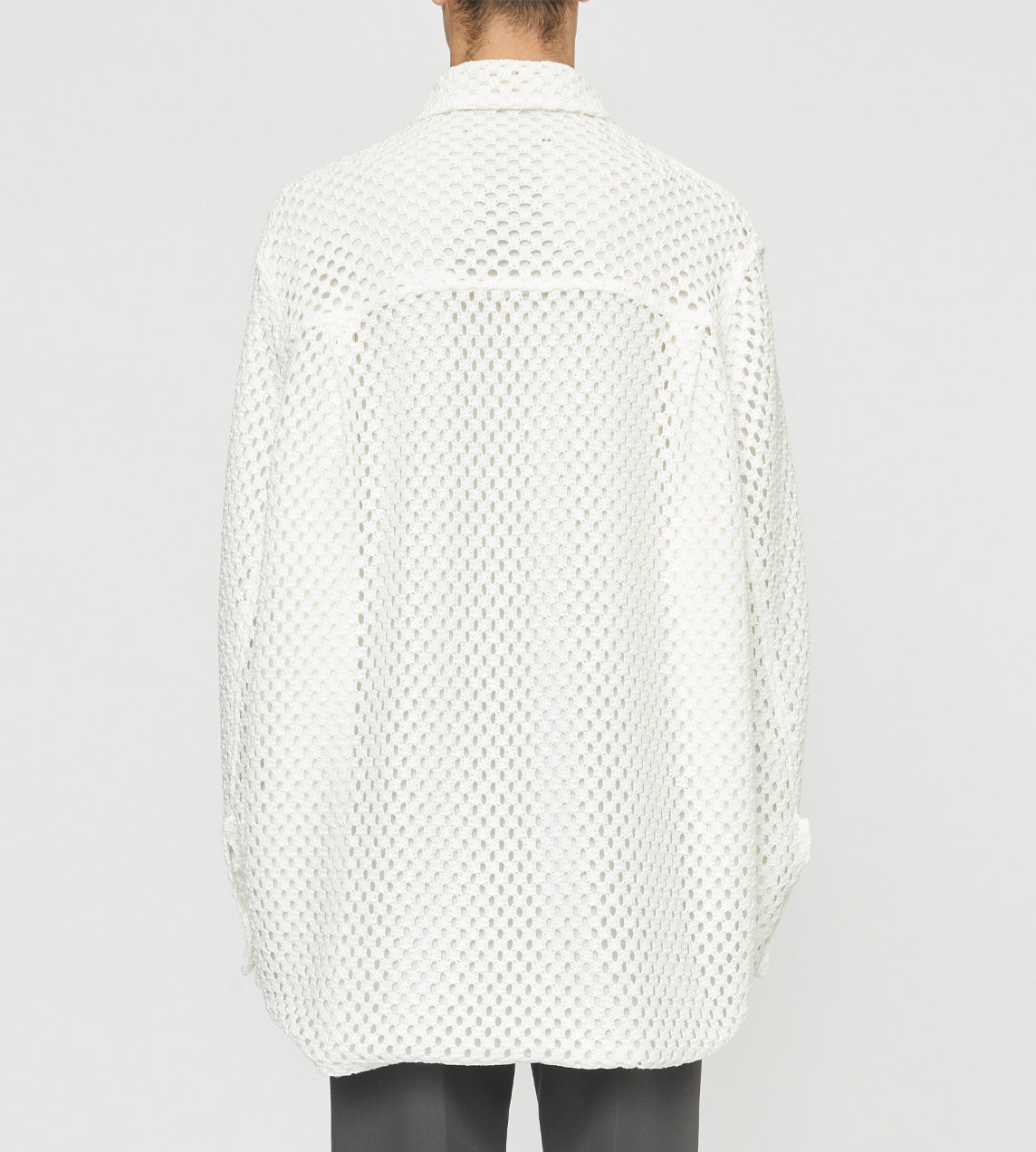 Basketweave Painters Jacket White