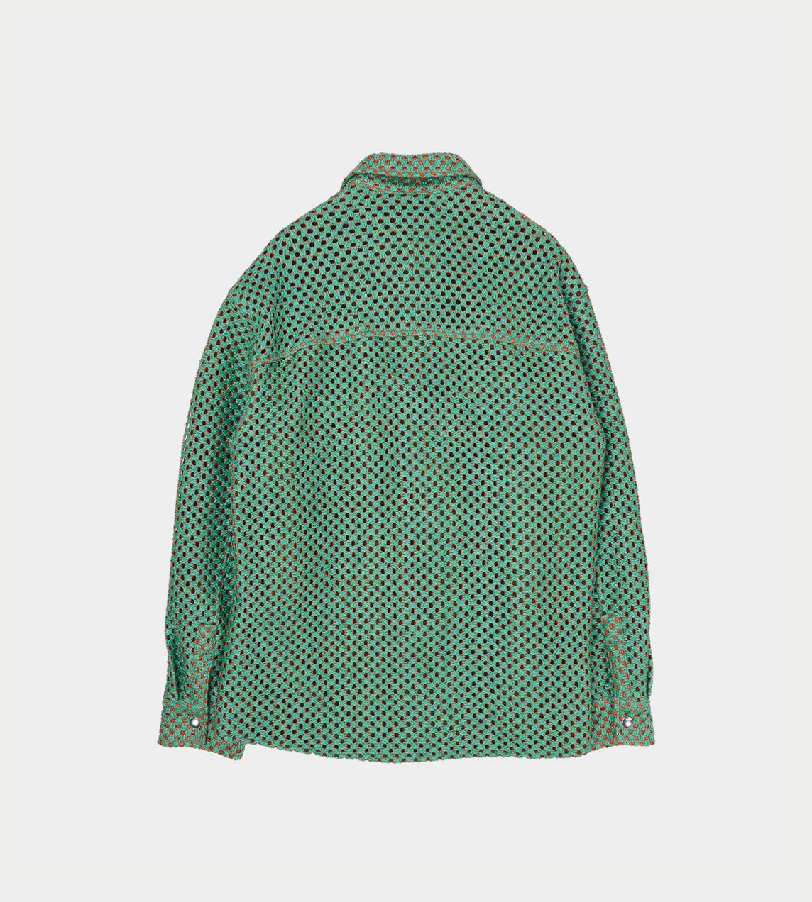 SONG FOR THE MUTE - Woven Straw Overshirt Green