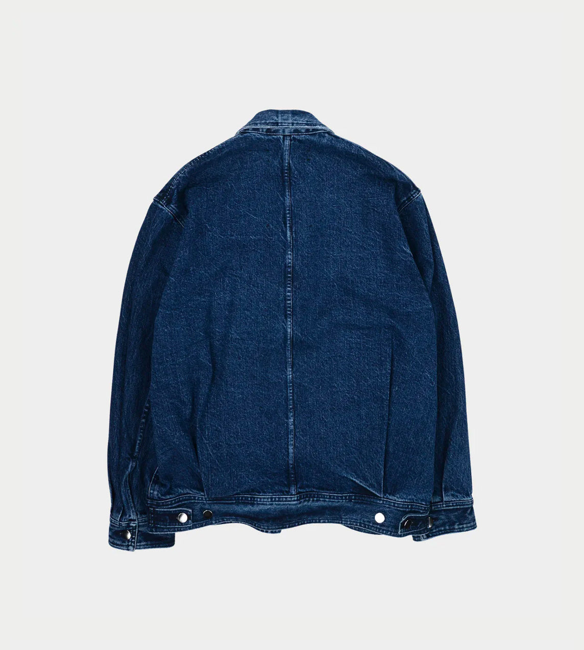 Song For The Mute - Washed Denim Coach Jacket Indigo