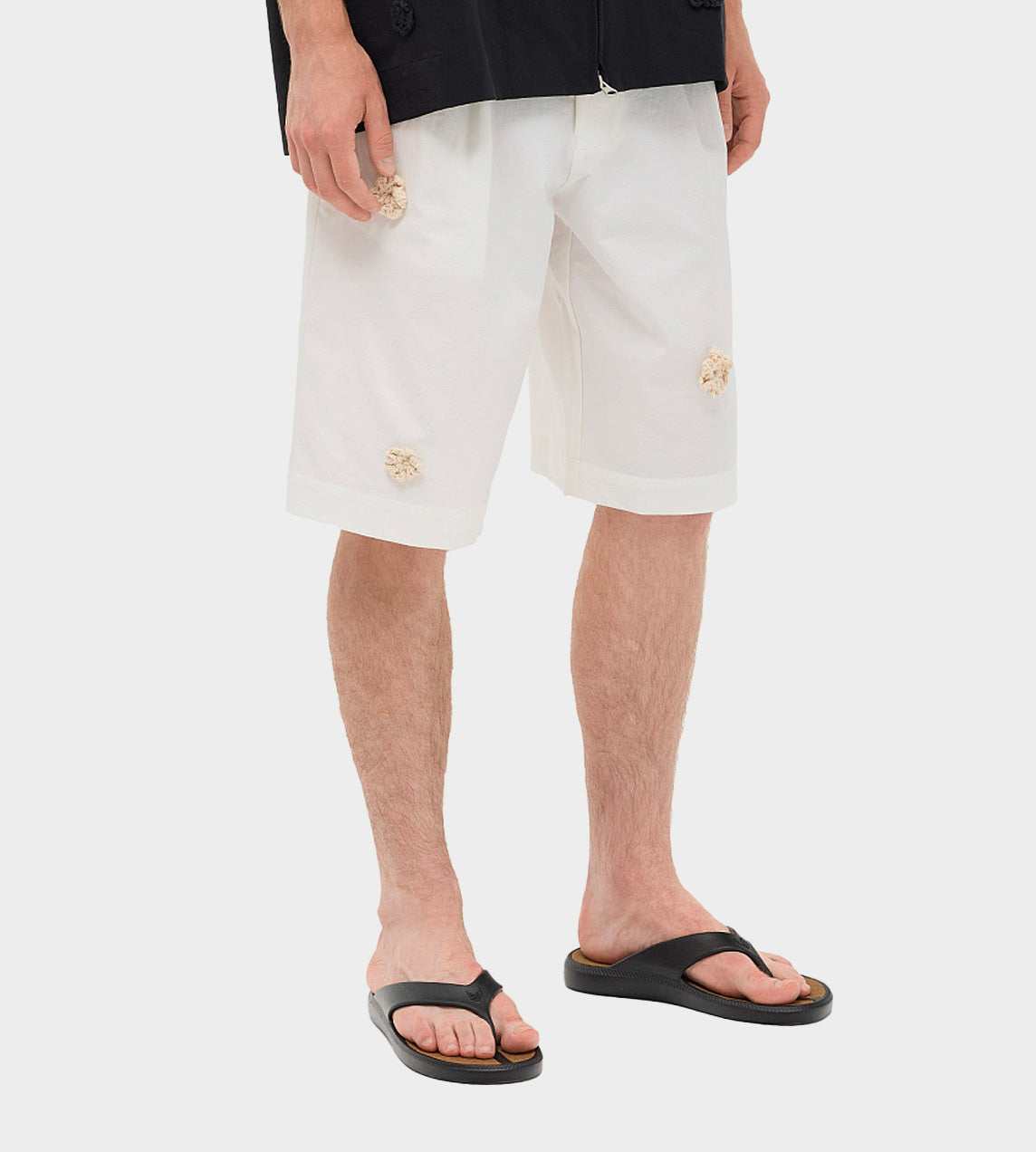 Song For The Mute - Single Pleated Shorts White