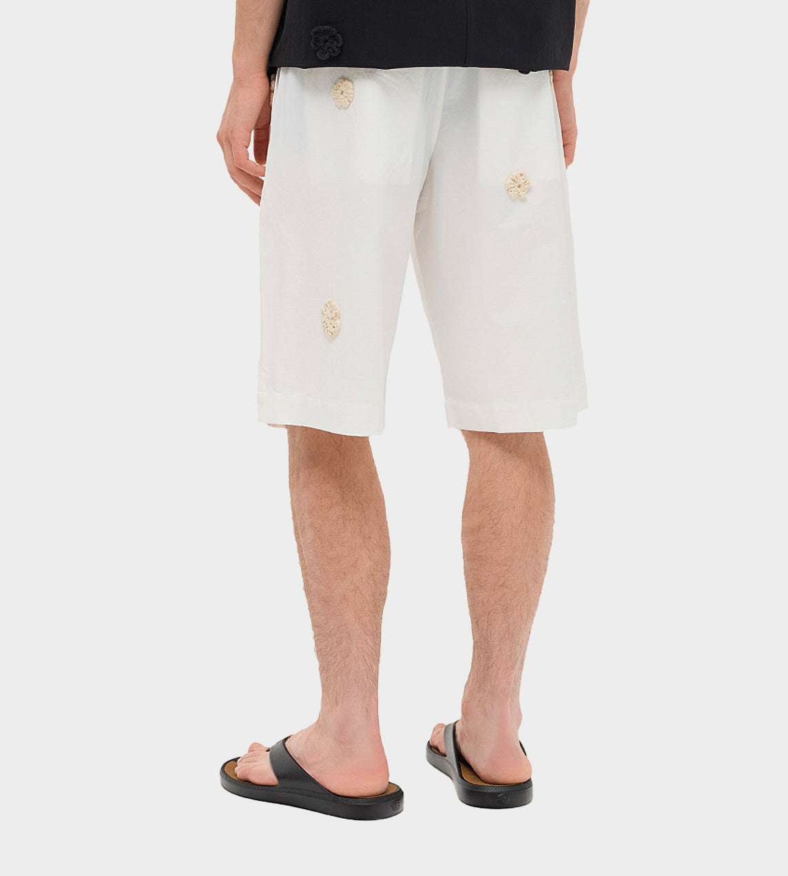 Song For The Mute - Single Pleated Shorts White