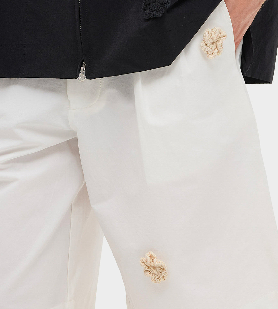 Song For The Mute - Single Pleated Shorts White