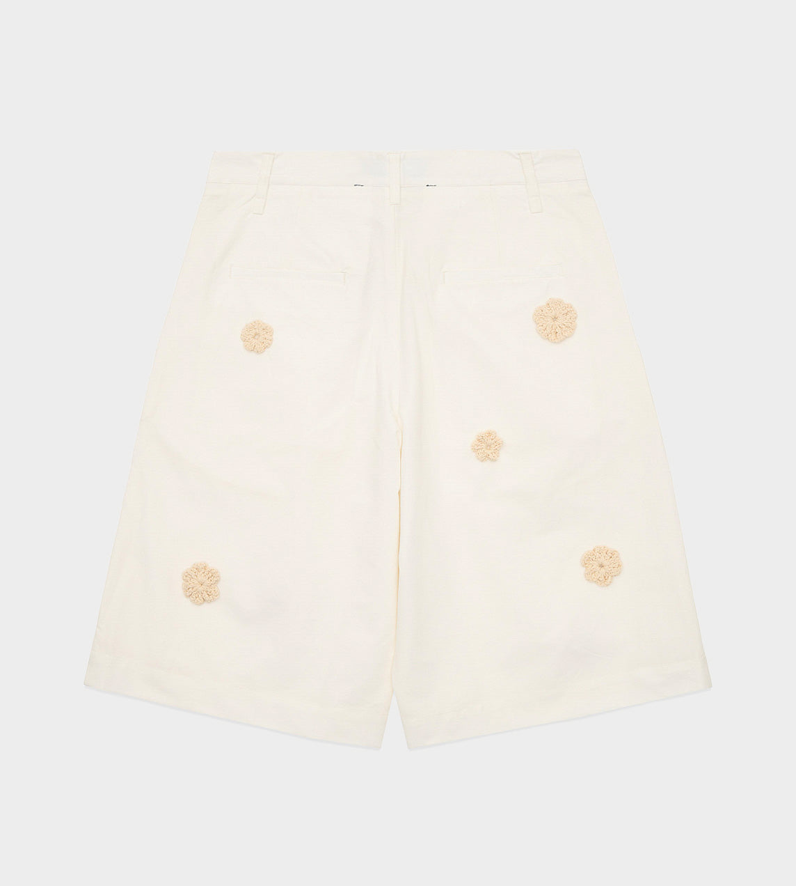 Song For The Mute - Single Pleated Shorts White