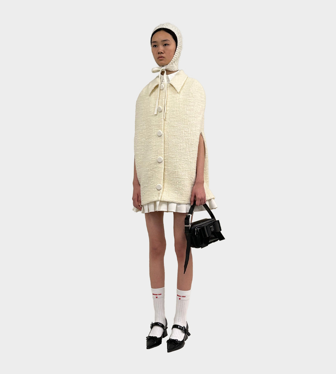 ShuShu/Tong - Wool Cape Coat White