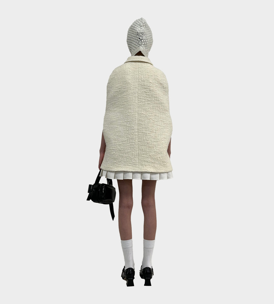 ShuShu/Tong - Wool Cape Coat White