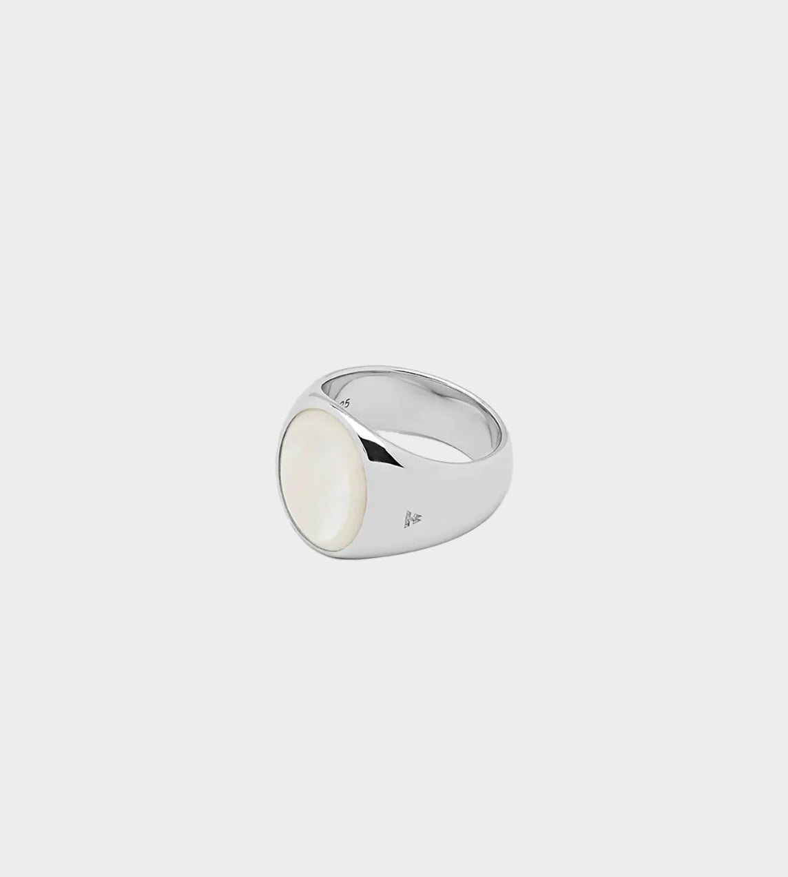 Tom Wood - Oval White Mother of Pearl Ring