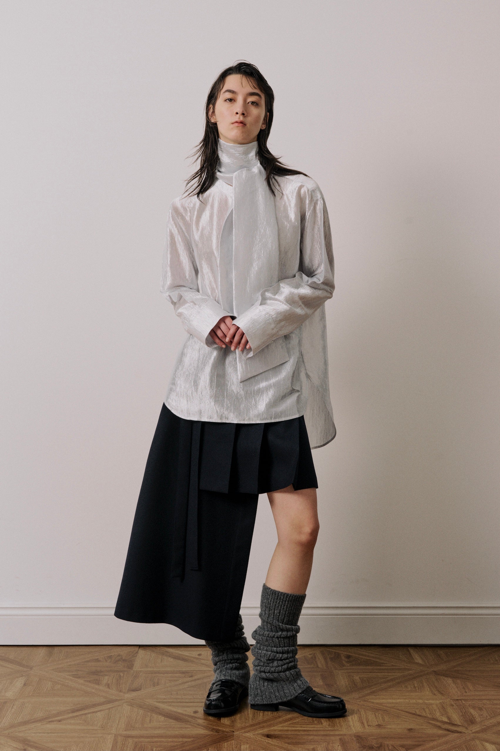 UJOH - Bow Tie shirt Silver