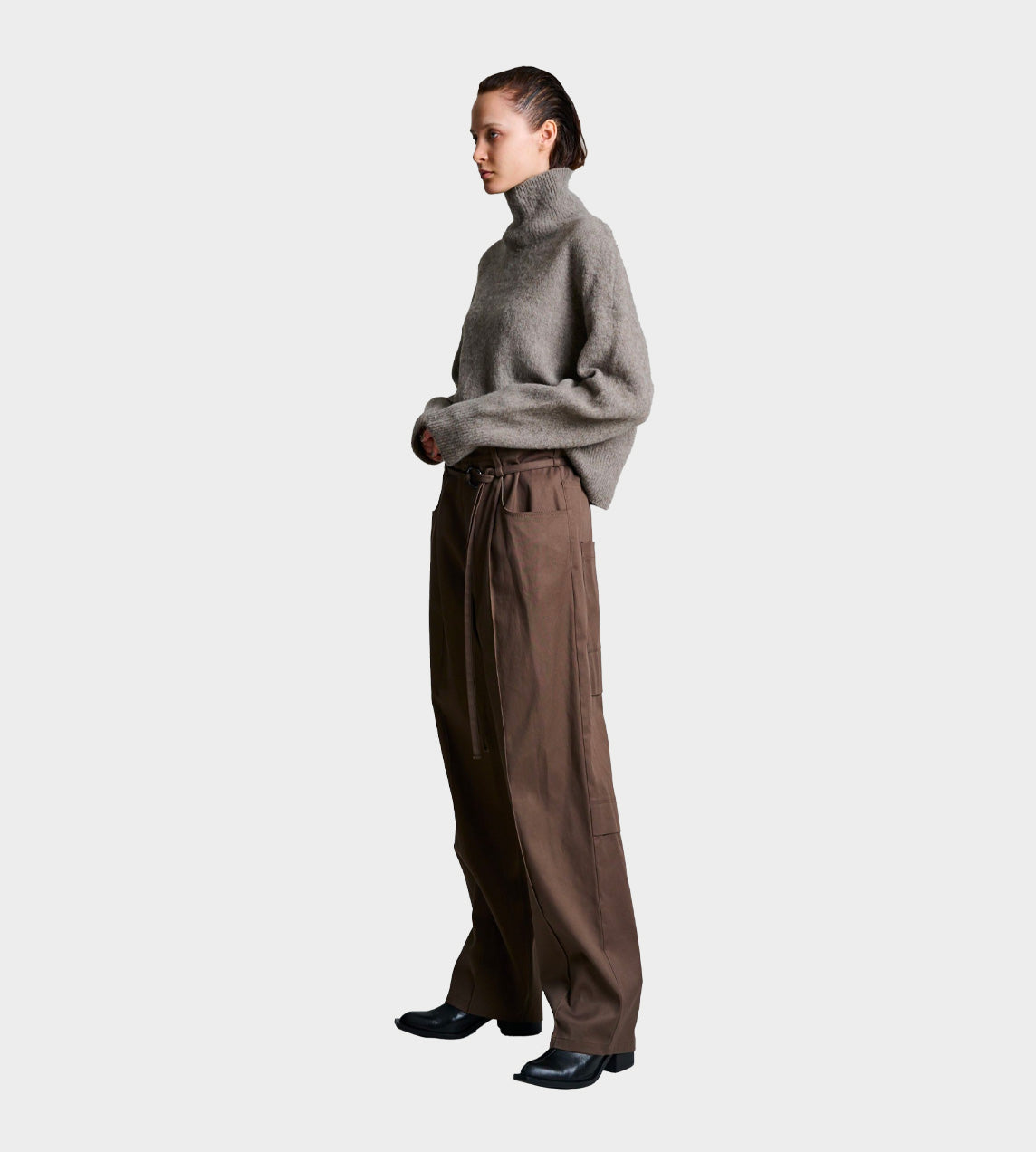 UJOH - Ring Belted Pant Mocha
