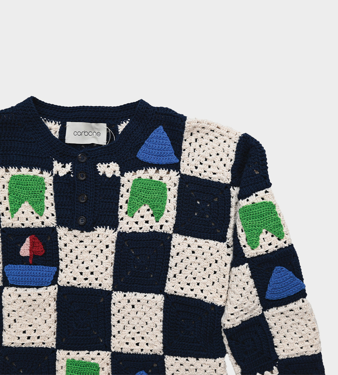 Carbone - Alfredo Crochet Henley Multicolor