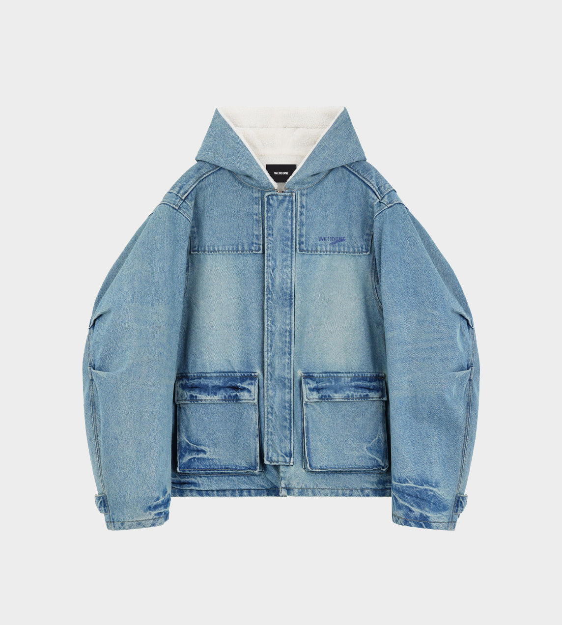 WE11DONE - Bulky Denim Jumper Sky Blue