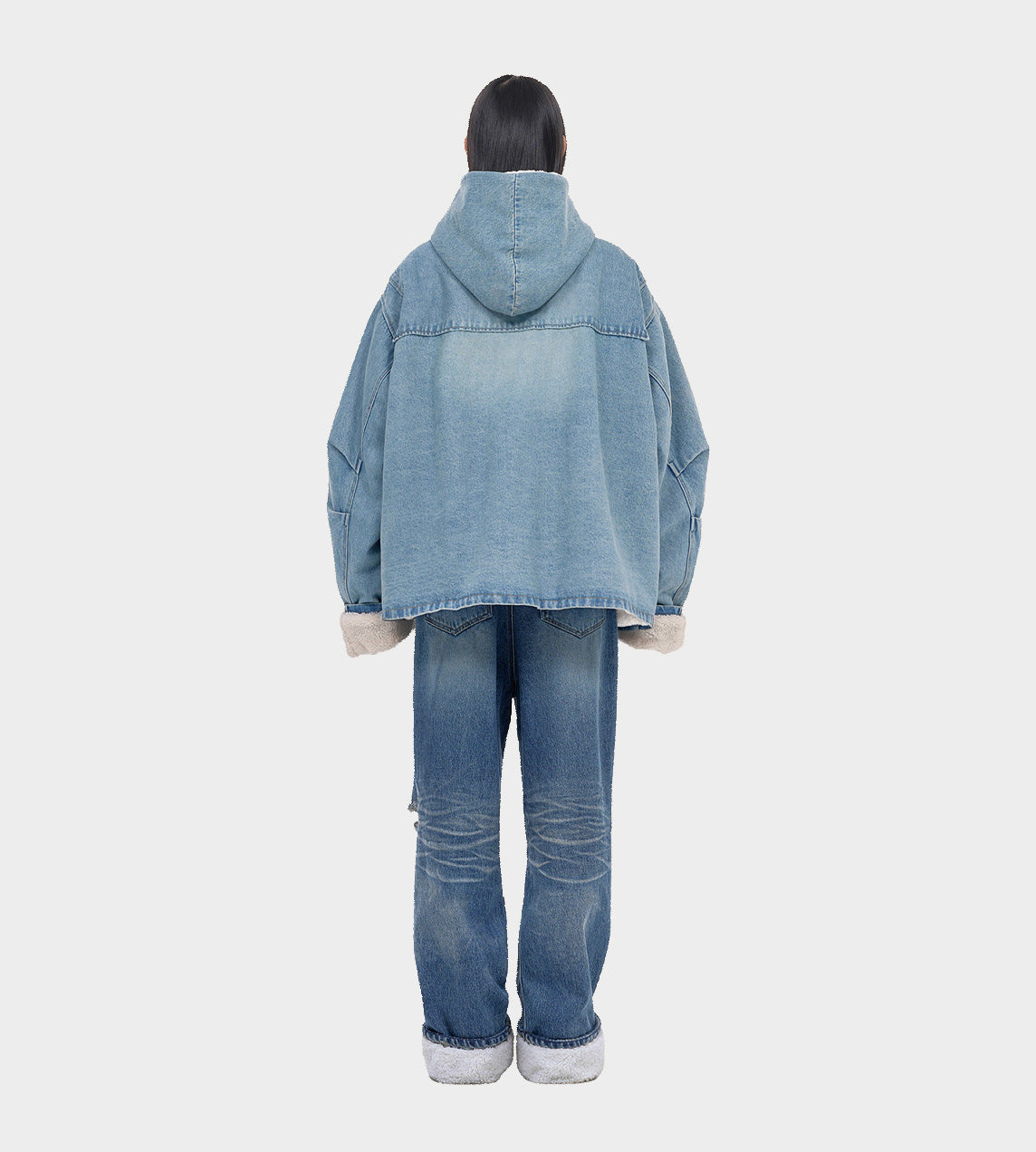 WE11DONE - Bulky Denim Jumper Sky Blue