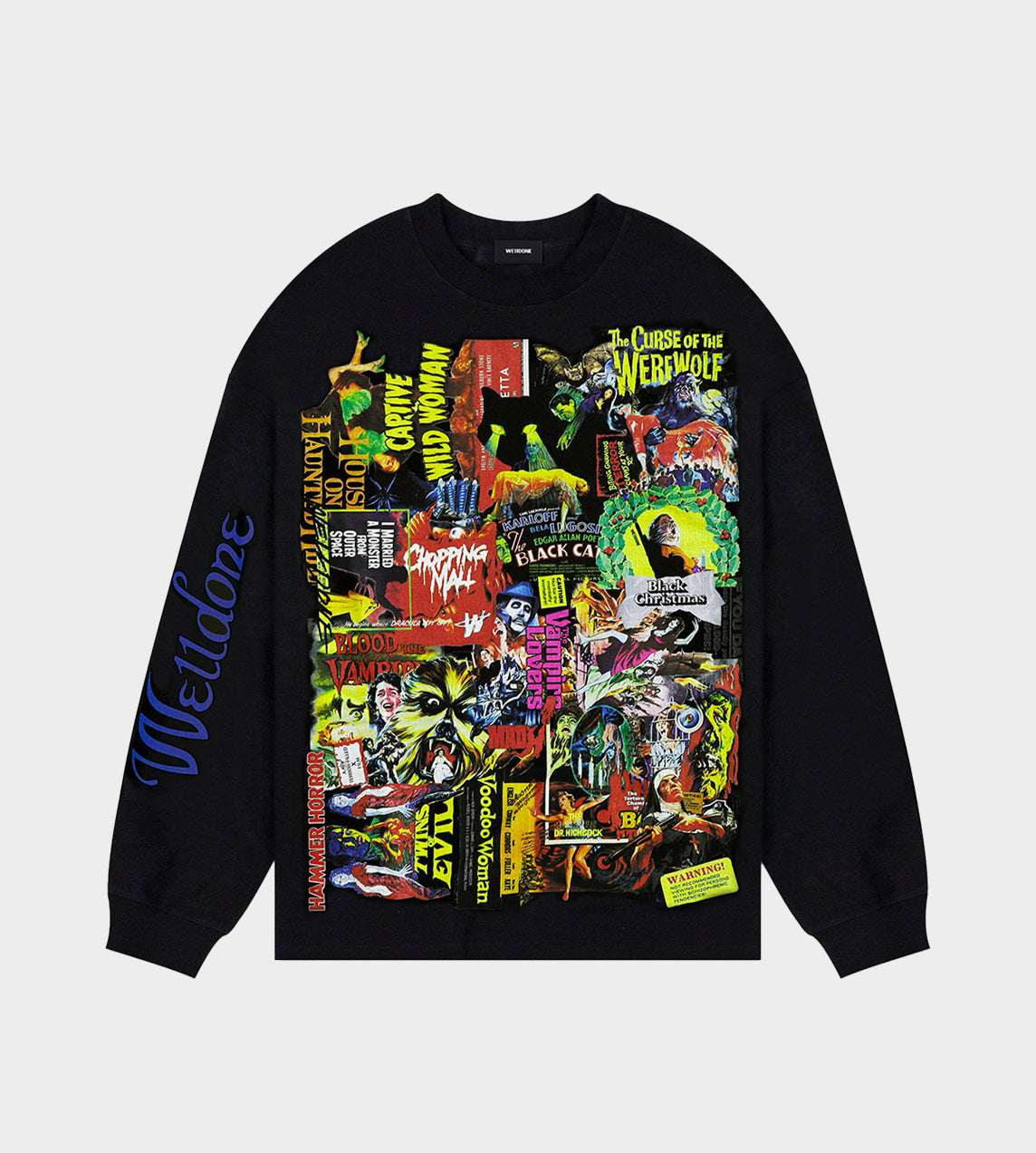 WE11DONE - Horror Collage Top Black