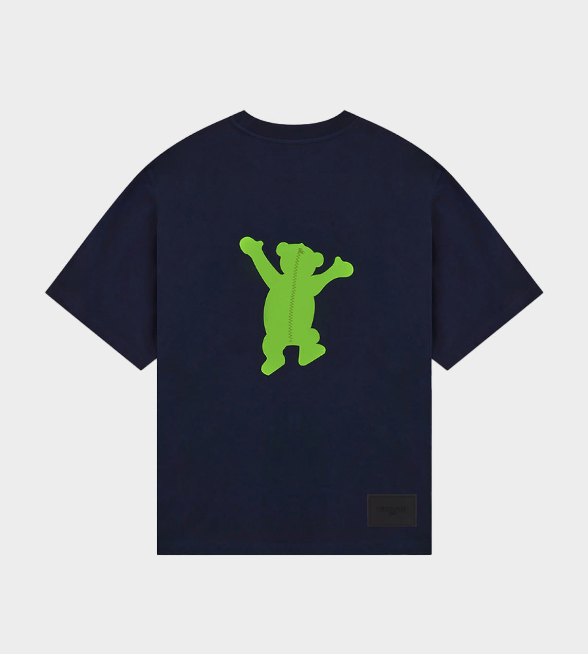 WE11DONE - Fluo Teddy T-Shirt Navy