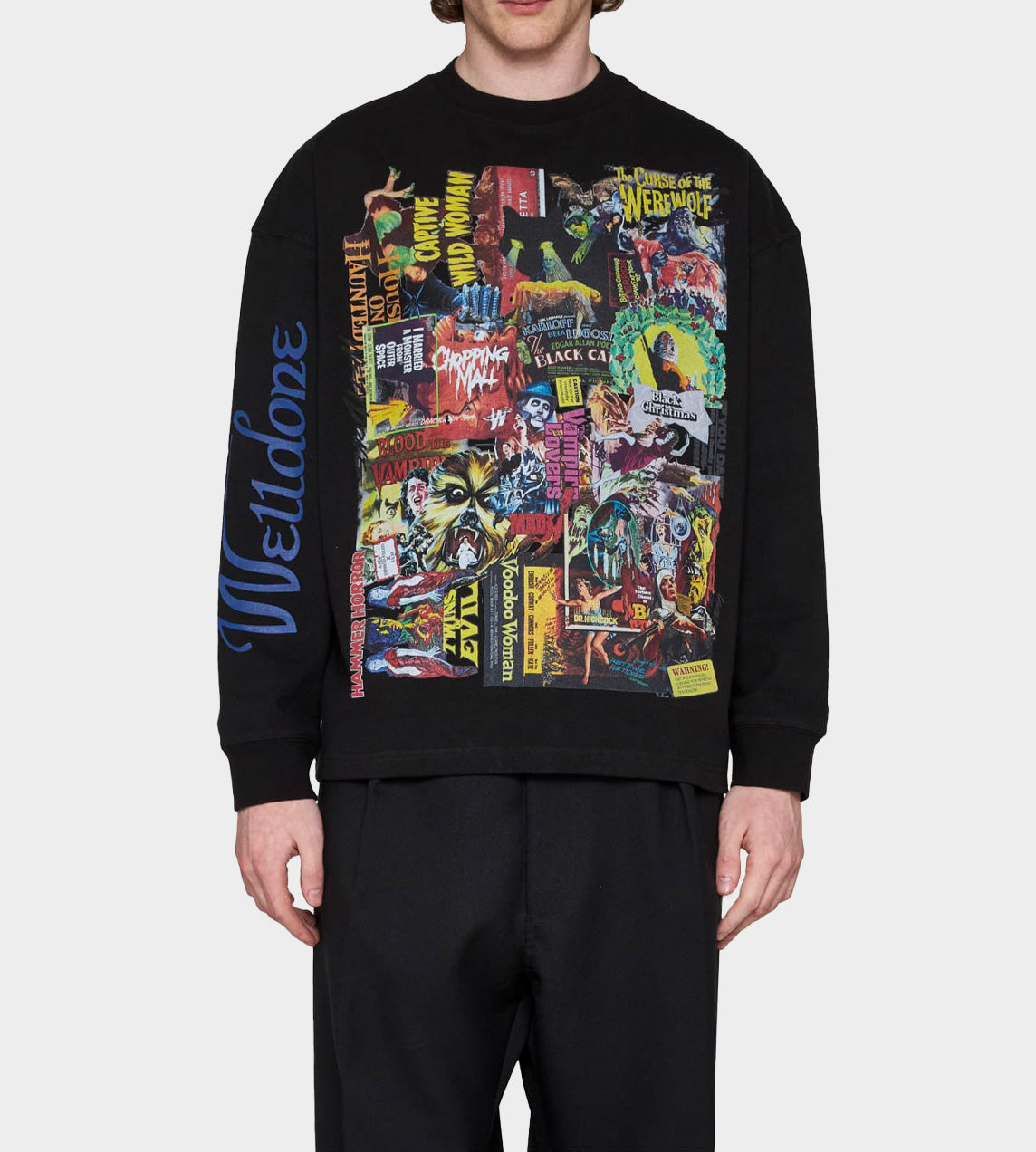 WE11DONE - Horror Collage Top Black
