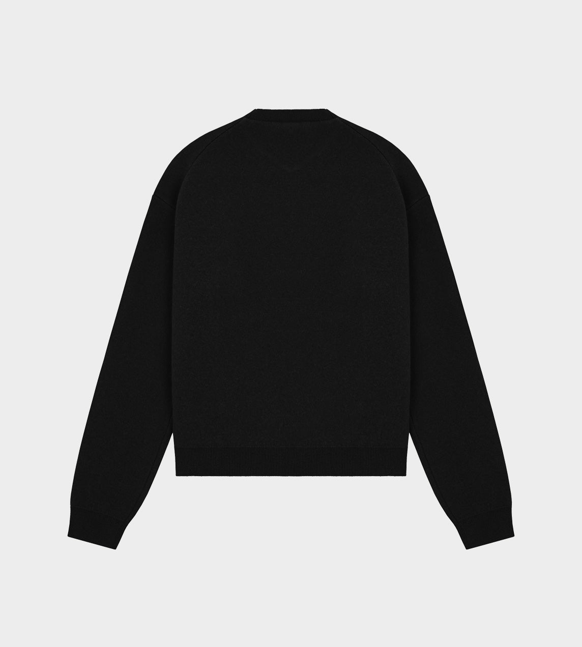 WE11DONE - Triangle Rib Knit Sweater Black