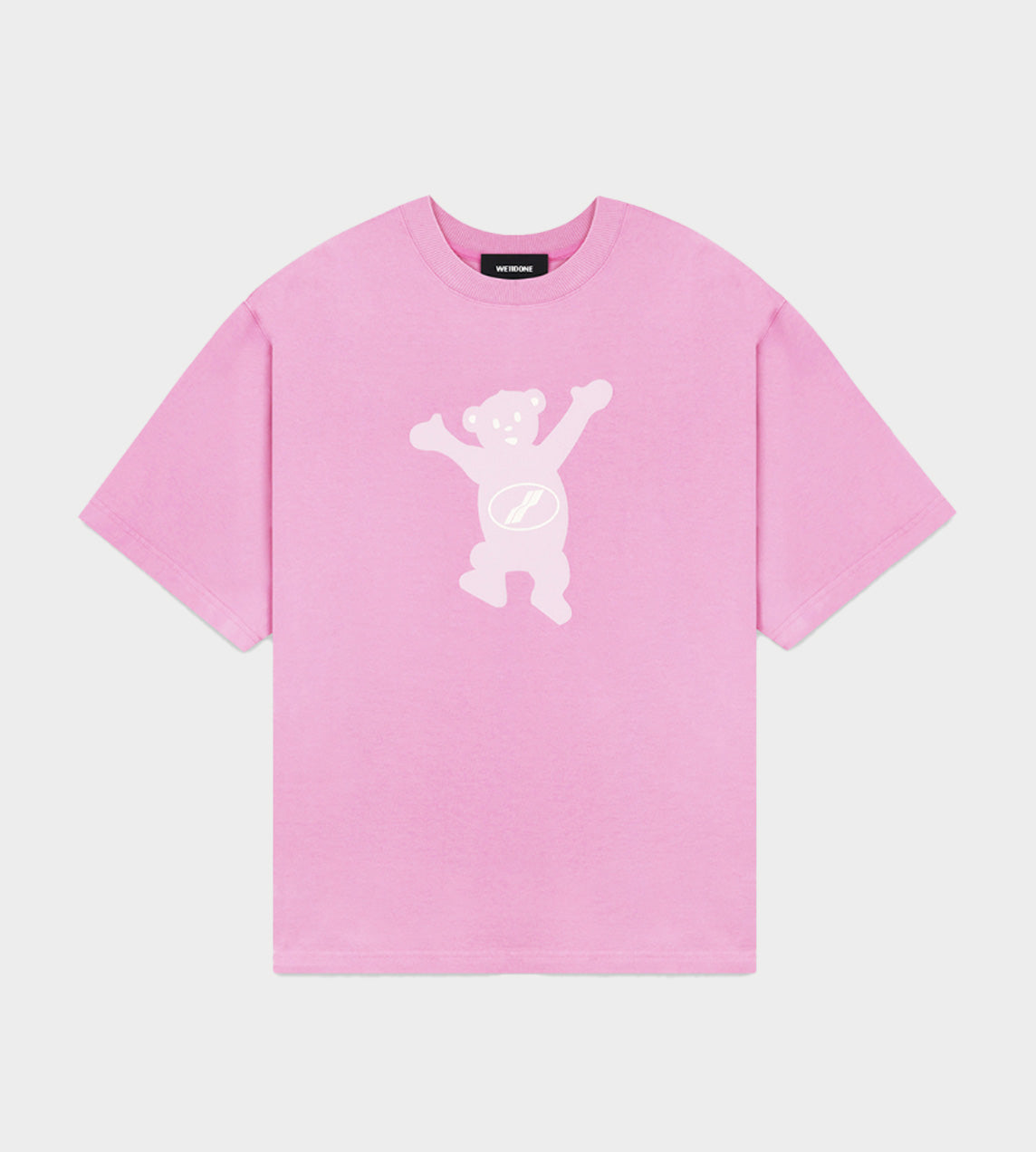 WE11DONE - Teddy Logo T-Shirt Pink