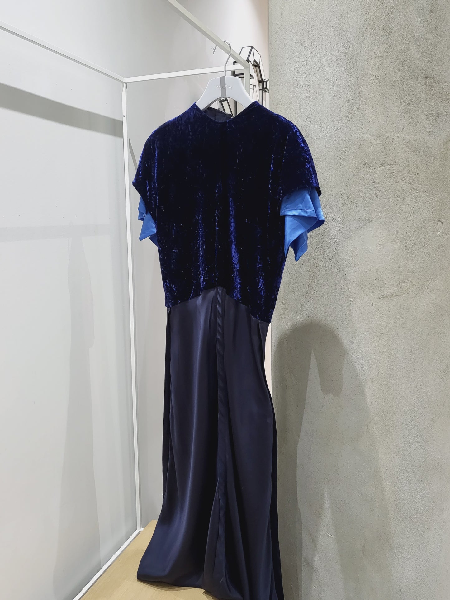 Toga Pulla - Crushed Velvet Top Dress Navy