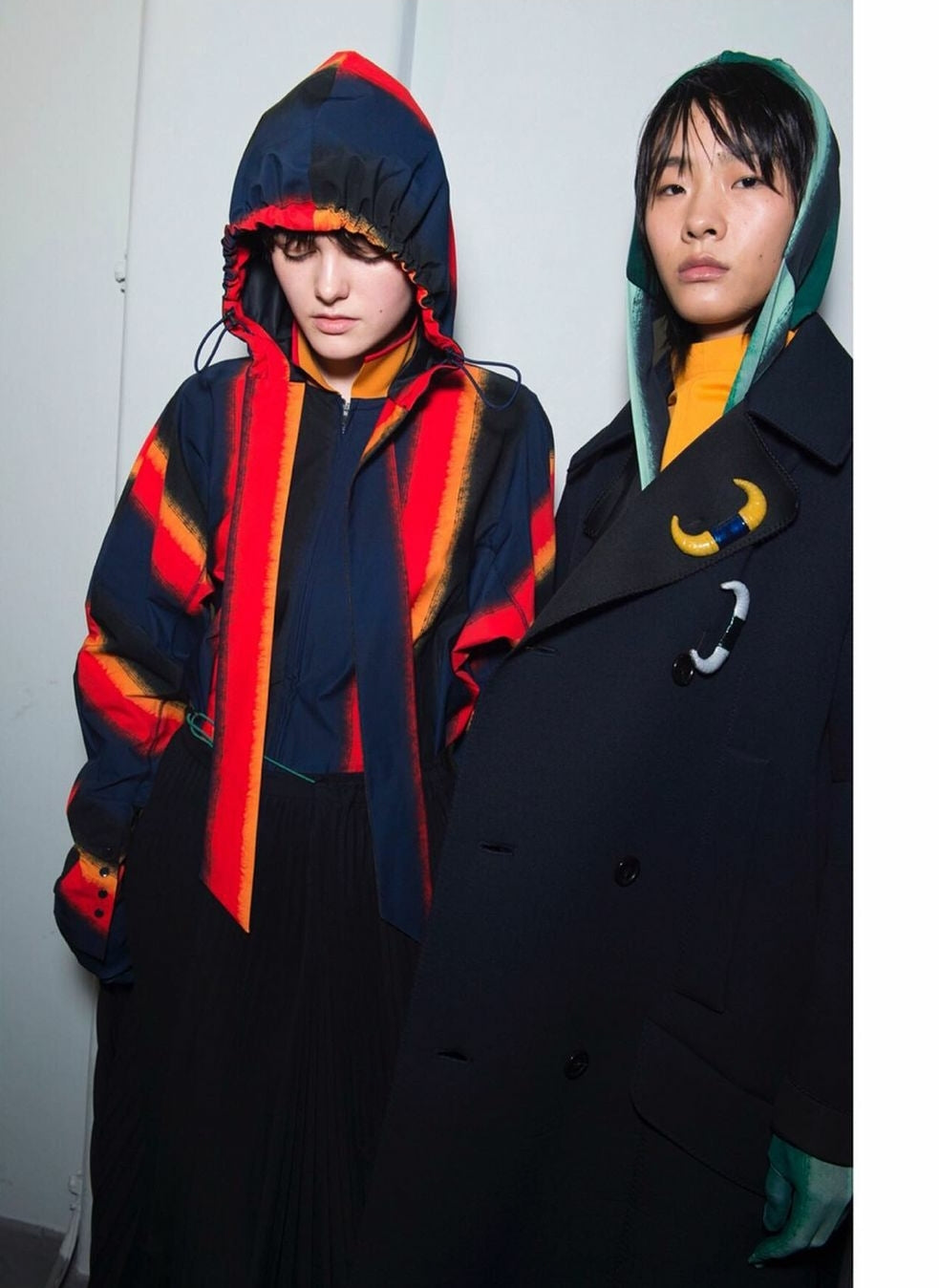 Toga Pulla - Bold Stripe Hooded Jacket