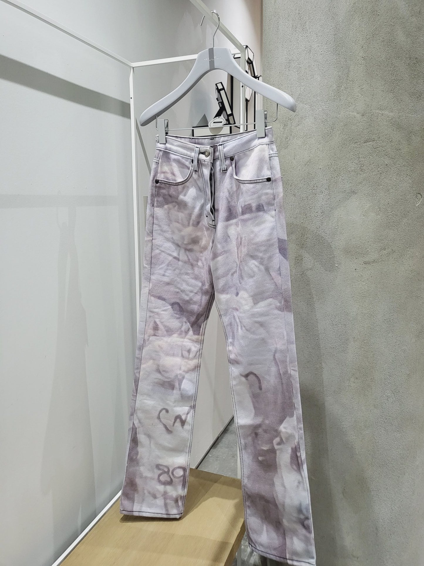 Serapis - 'White Bags' Printed Jeans (W)