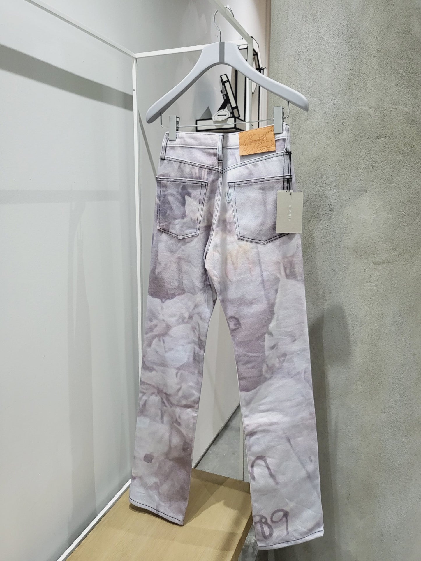 Serapis - 'White Bags' Printed Jeans (W)